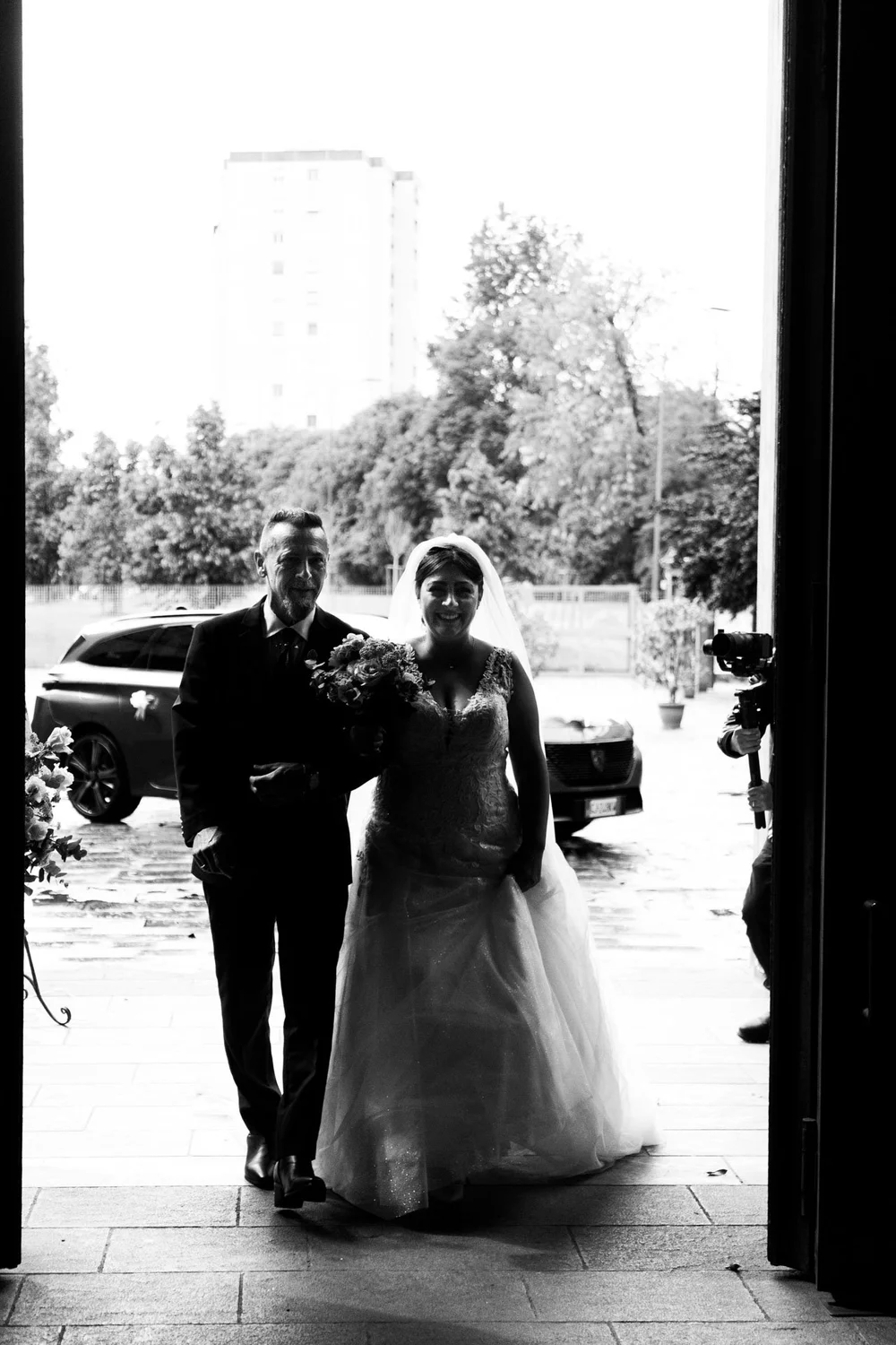 Foto di matrimonio in bianco e nero