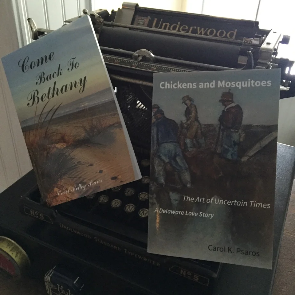 Two novels by Carol Psaros: Come Back To Bethany and Chickens & Mosquitoes
