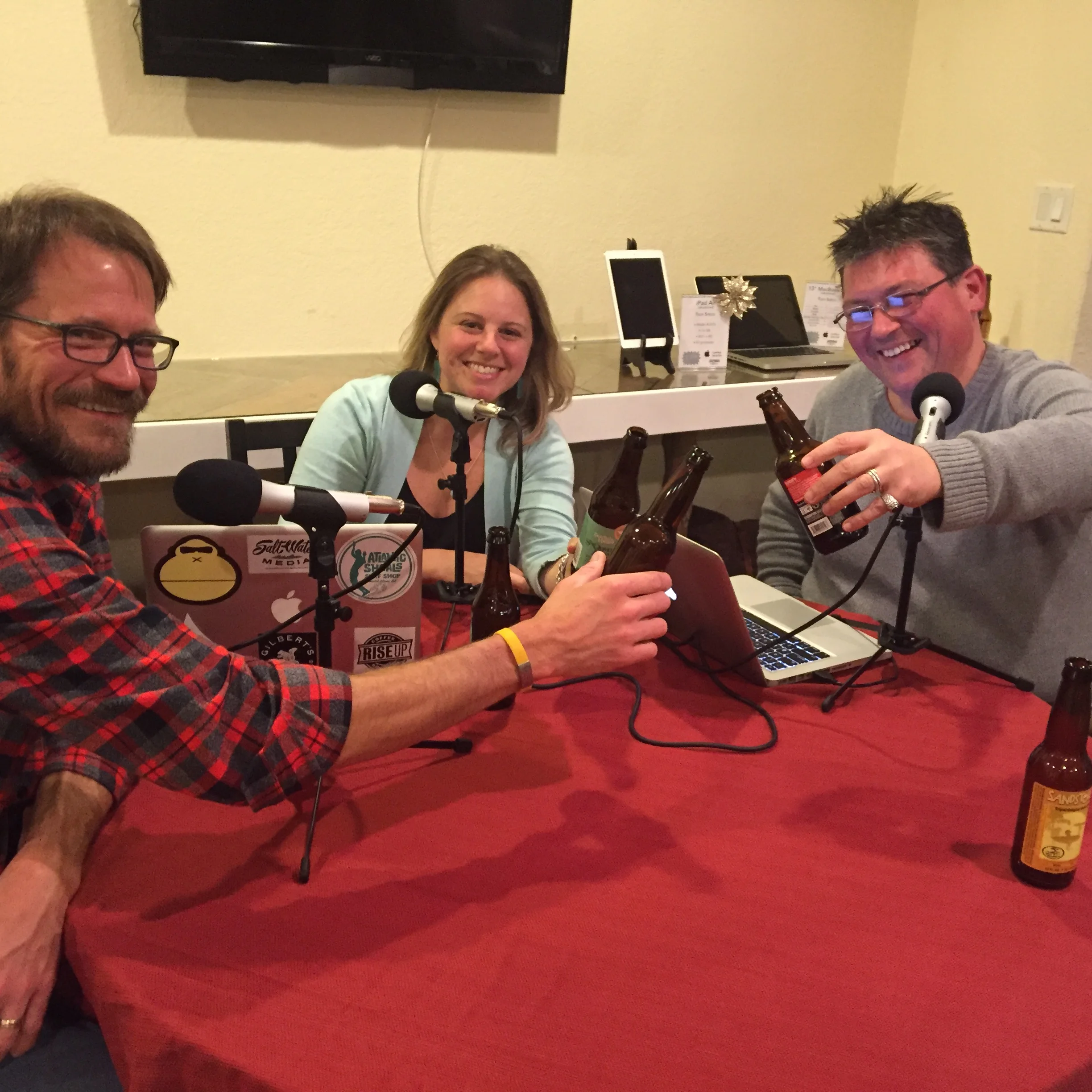 Another live podcast in the books! Cheers!