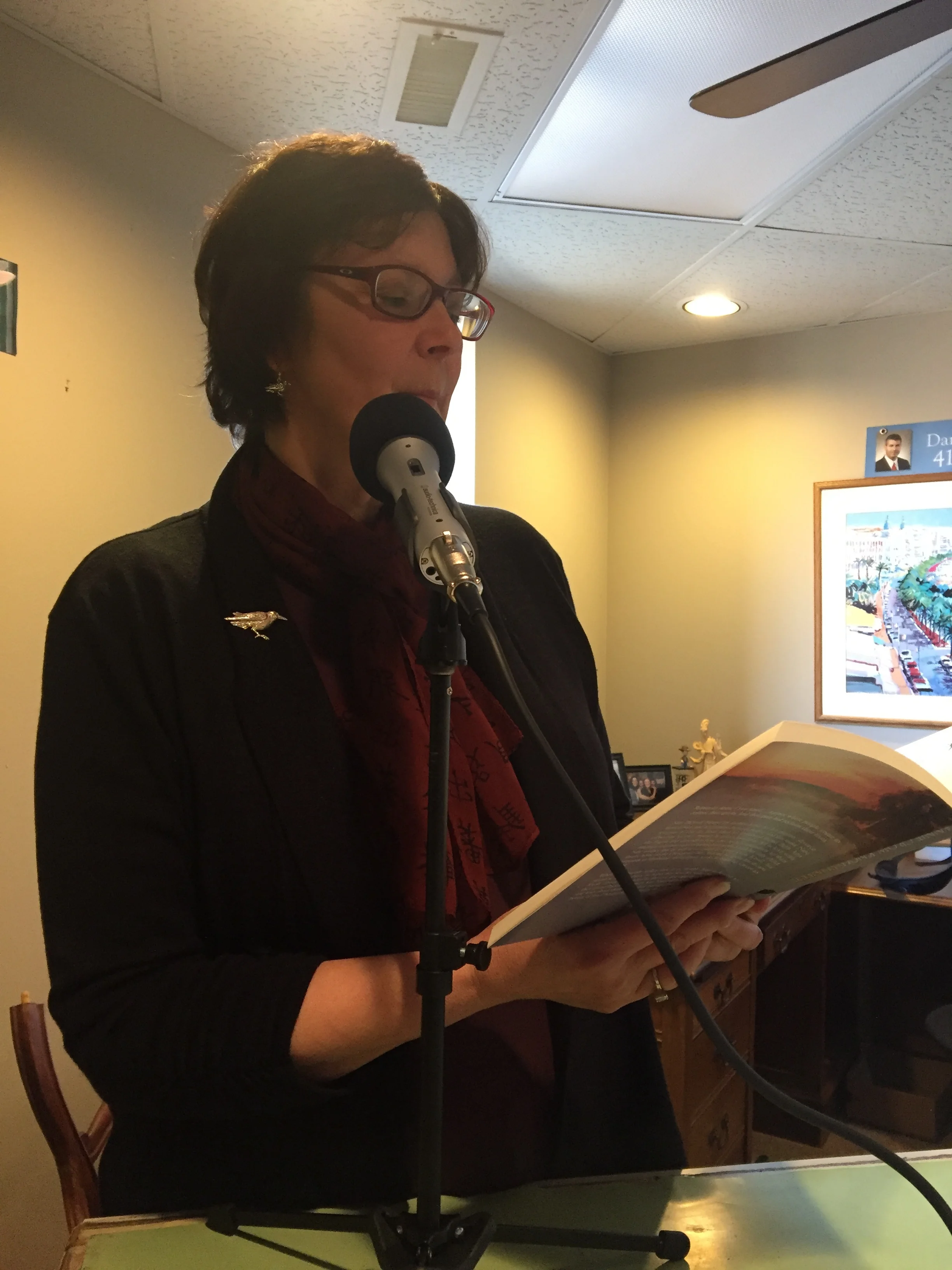 Gail gives a reading from Moonrise .
