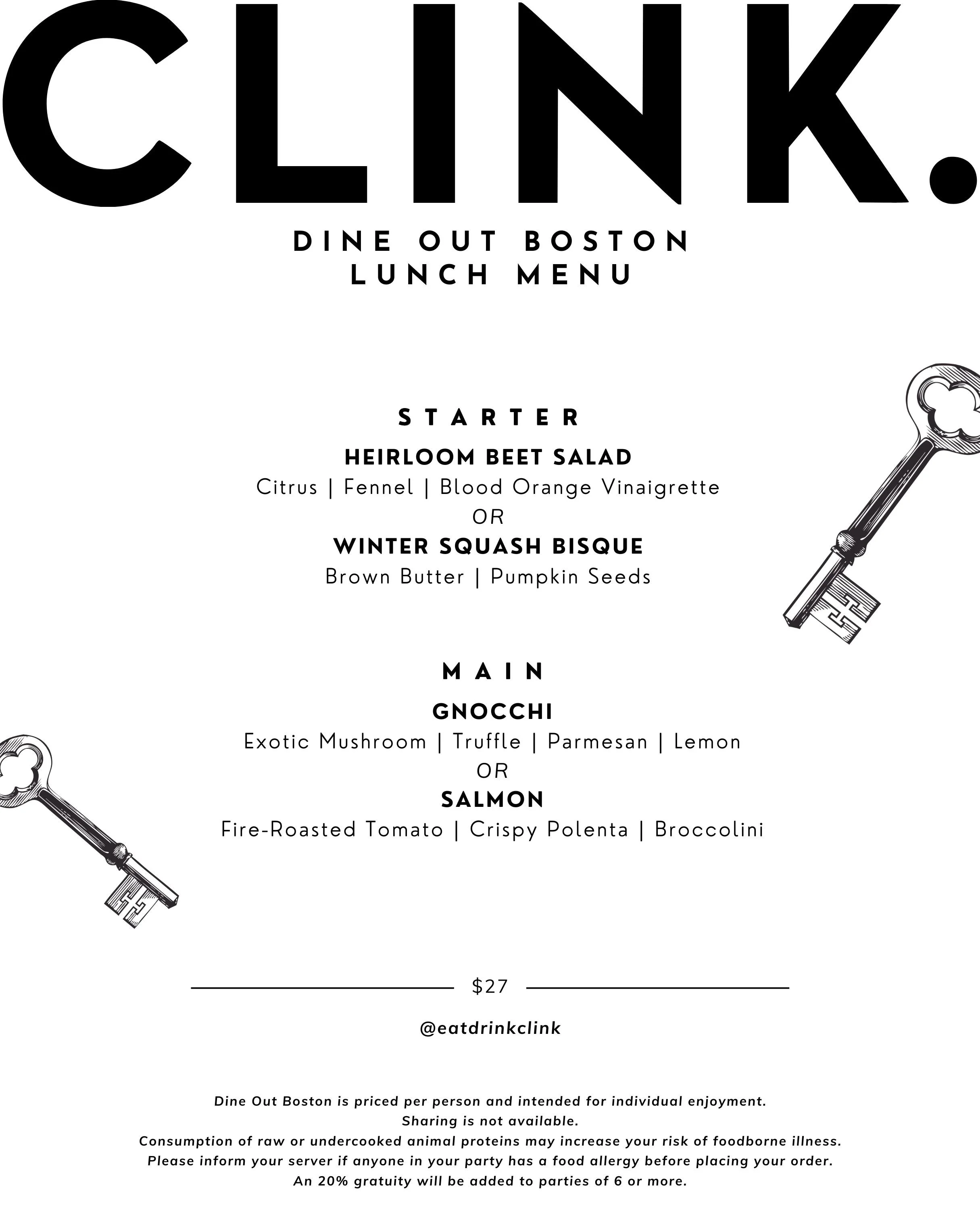 Dine Out Boston 2025 — Clink.