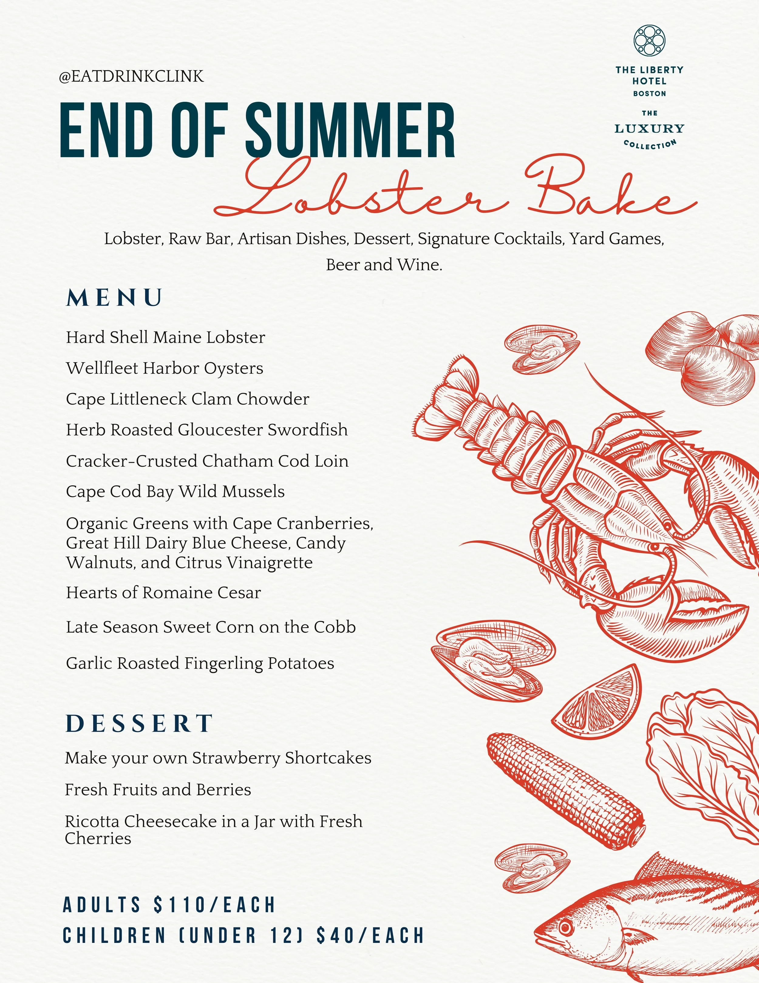 CLINK.'s End of Summer Lobster Bake — Clink.