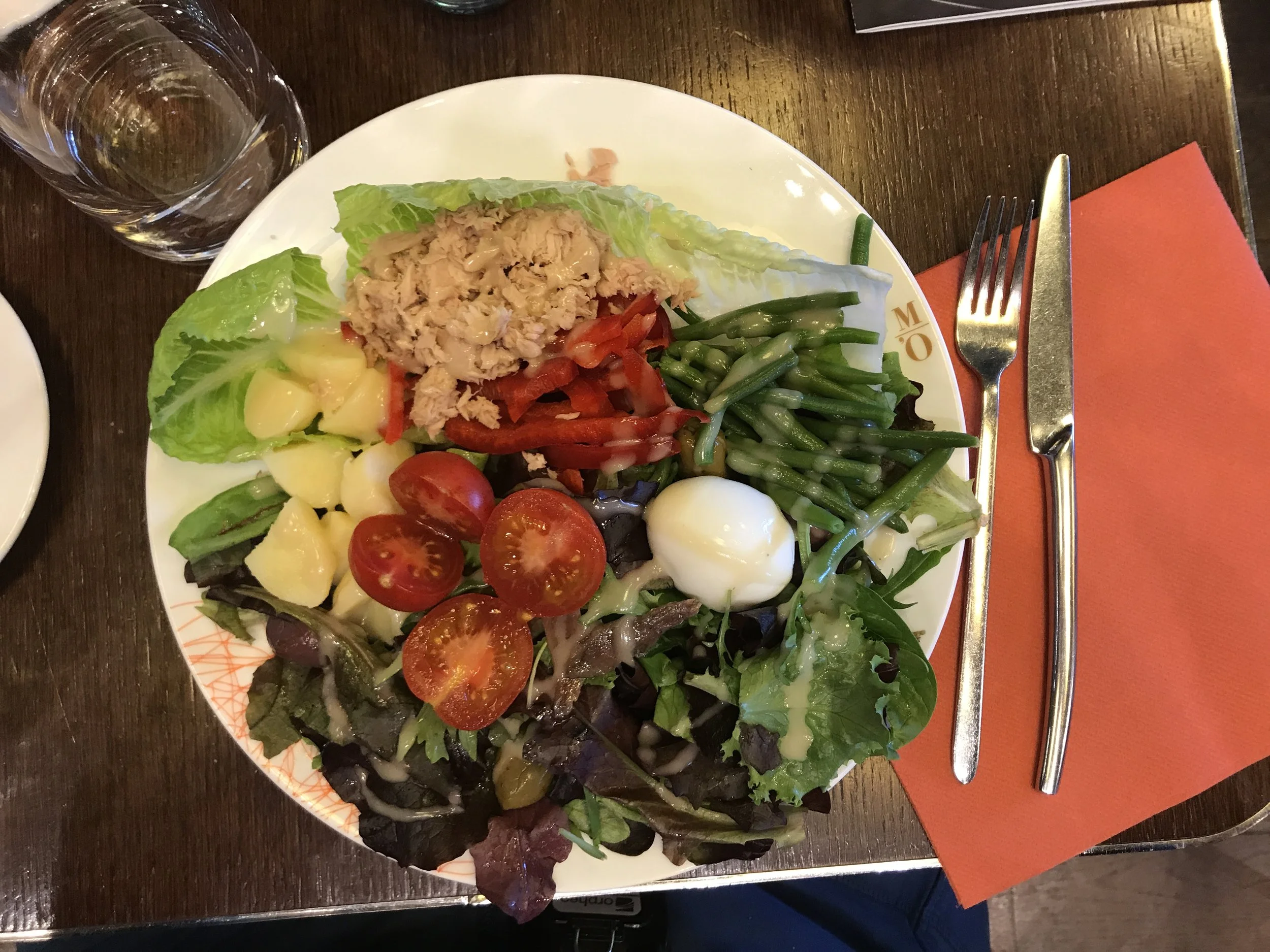 At the cafe at Musee D'Orsay, we overheard a couple have a room-silencing blow-out, then empathized over this beauty of an authentic Salade a la Niçoise.