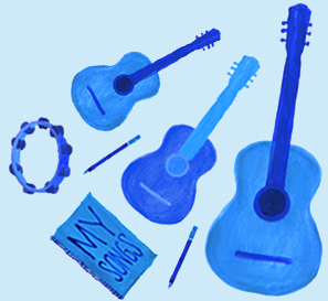 illustration of musical instruments