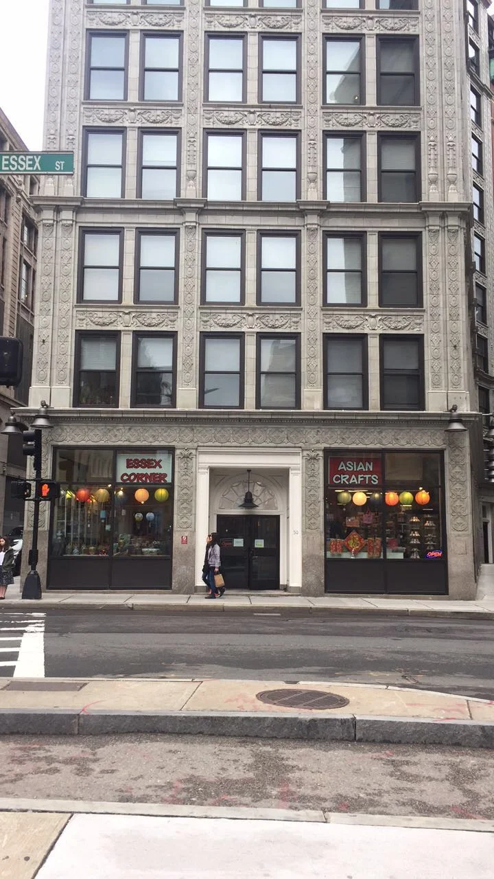 Essex Corner storefront, customers leaving satisfied.Photo:&nbsp;Kaylee Mattoon.