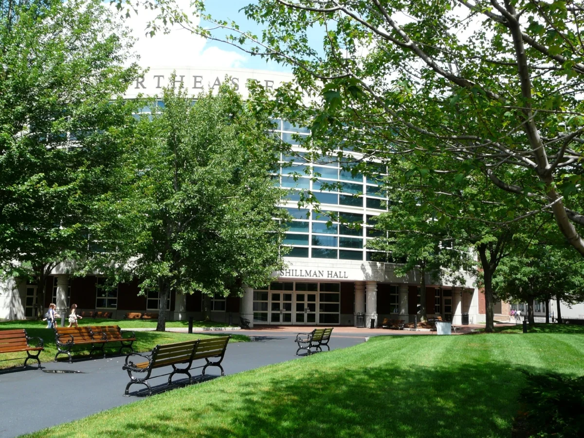 Ferry's alma mater, Northeastern University, sits in Boston's Kenmore/Fenway neighborhood, just a short walk from the Prudential Tower. Photo Courtesy of Wikimedia Commons.