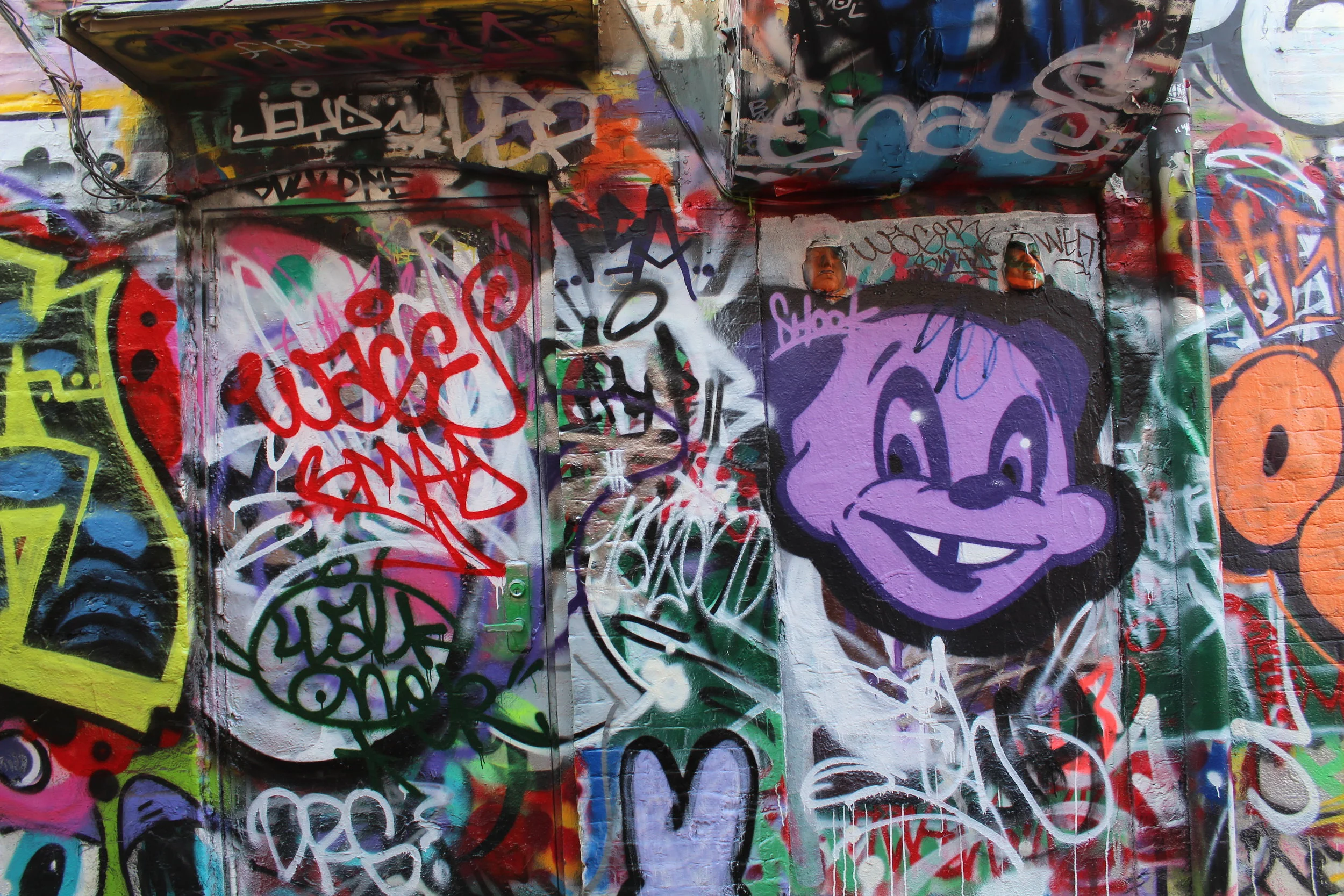 Graffiti Alley. Photo by Lily Hennessy.