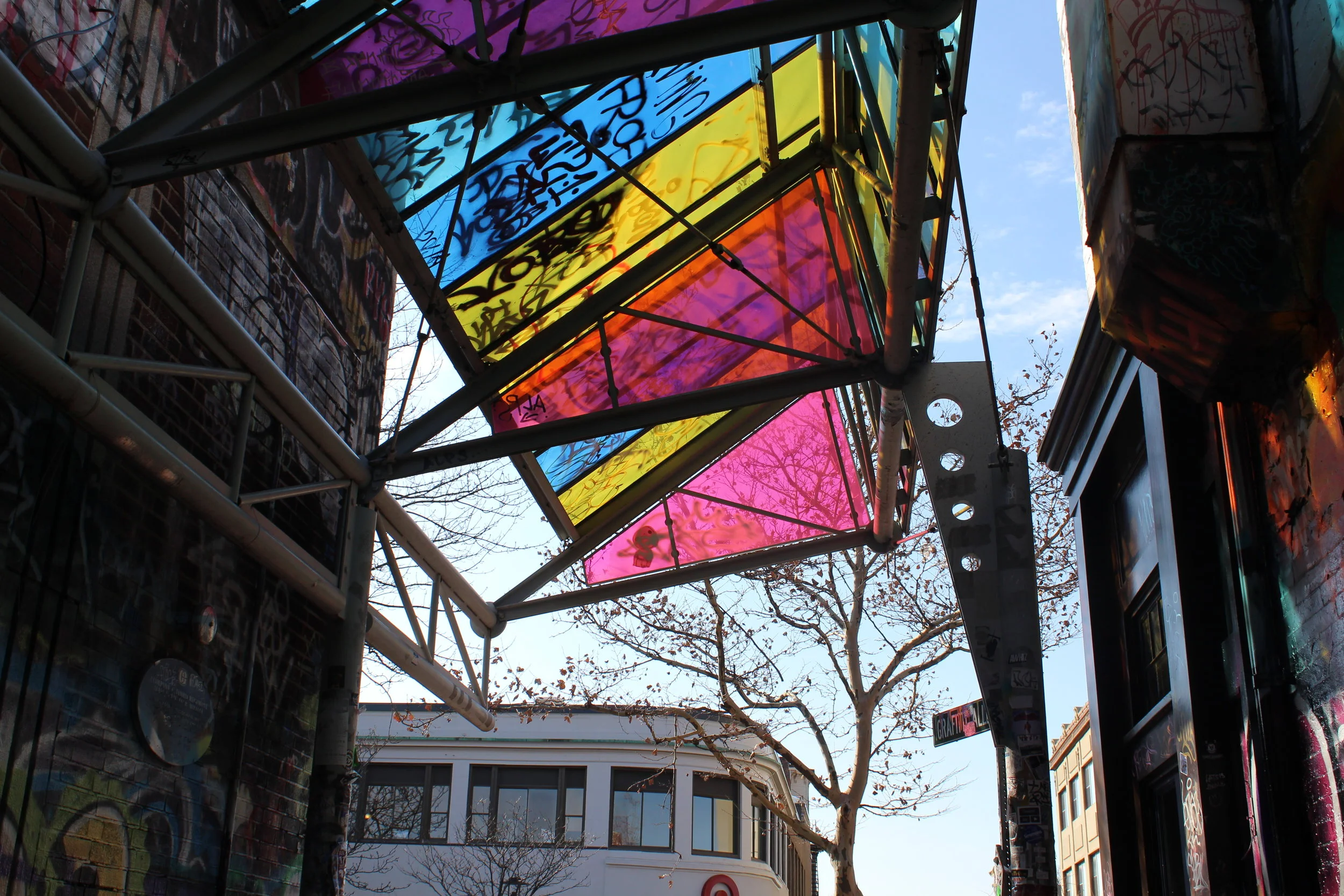 Graffiti Alley. Photo by Lily Hennessy.&nbsp;
