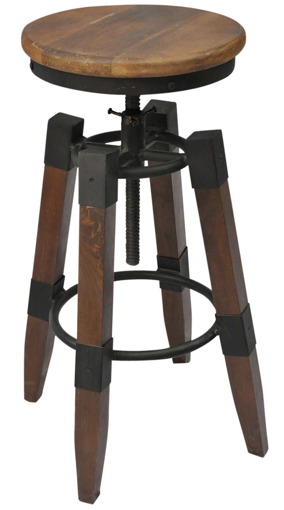 Steampunk stool & screw.JPG