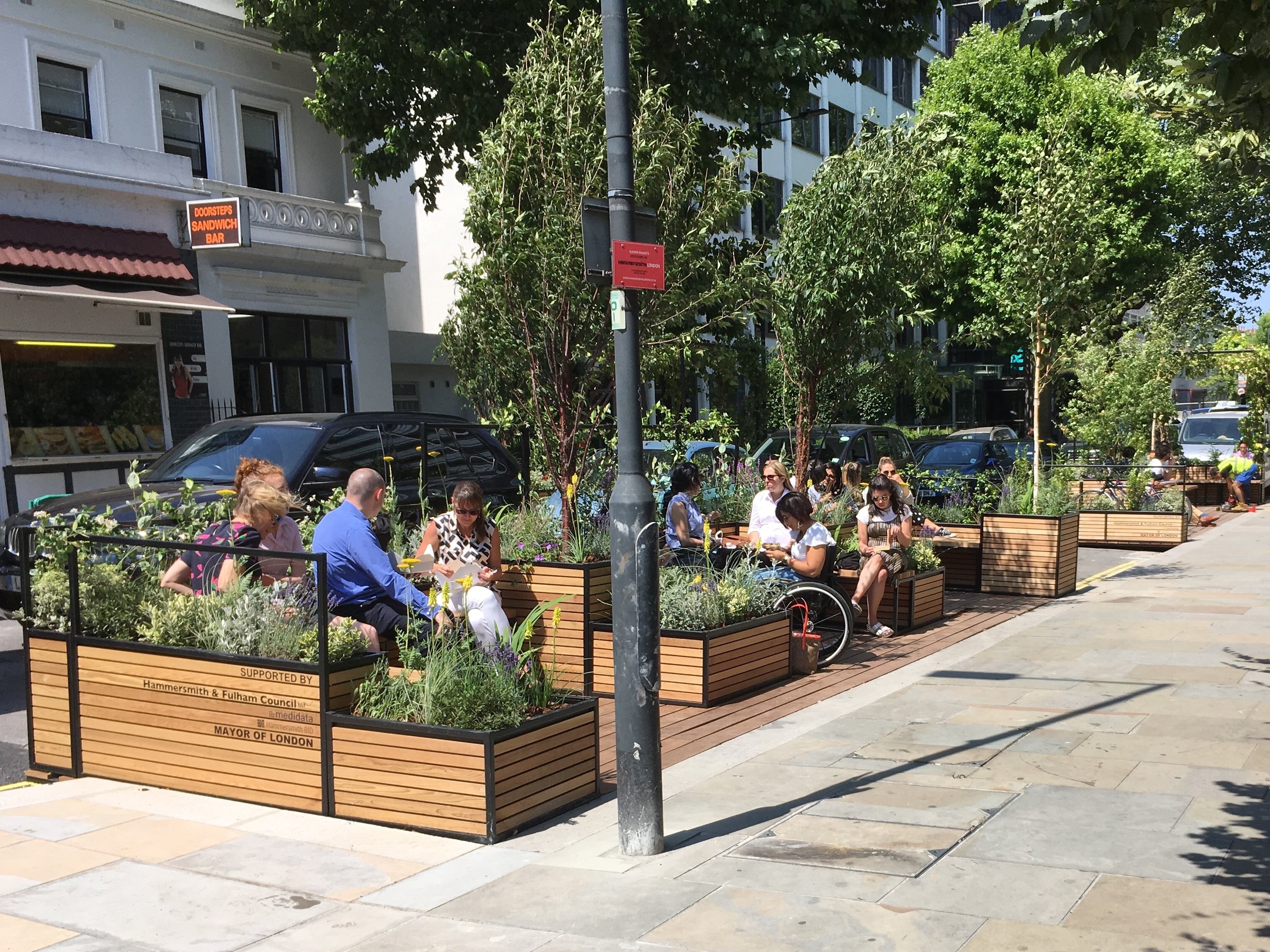 4 Hammersmith Parklets Launched this week! Meristem Design
