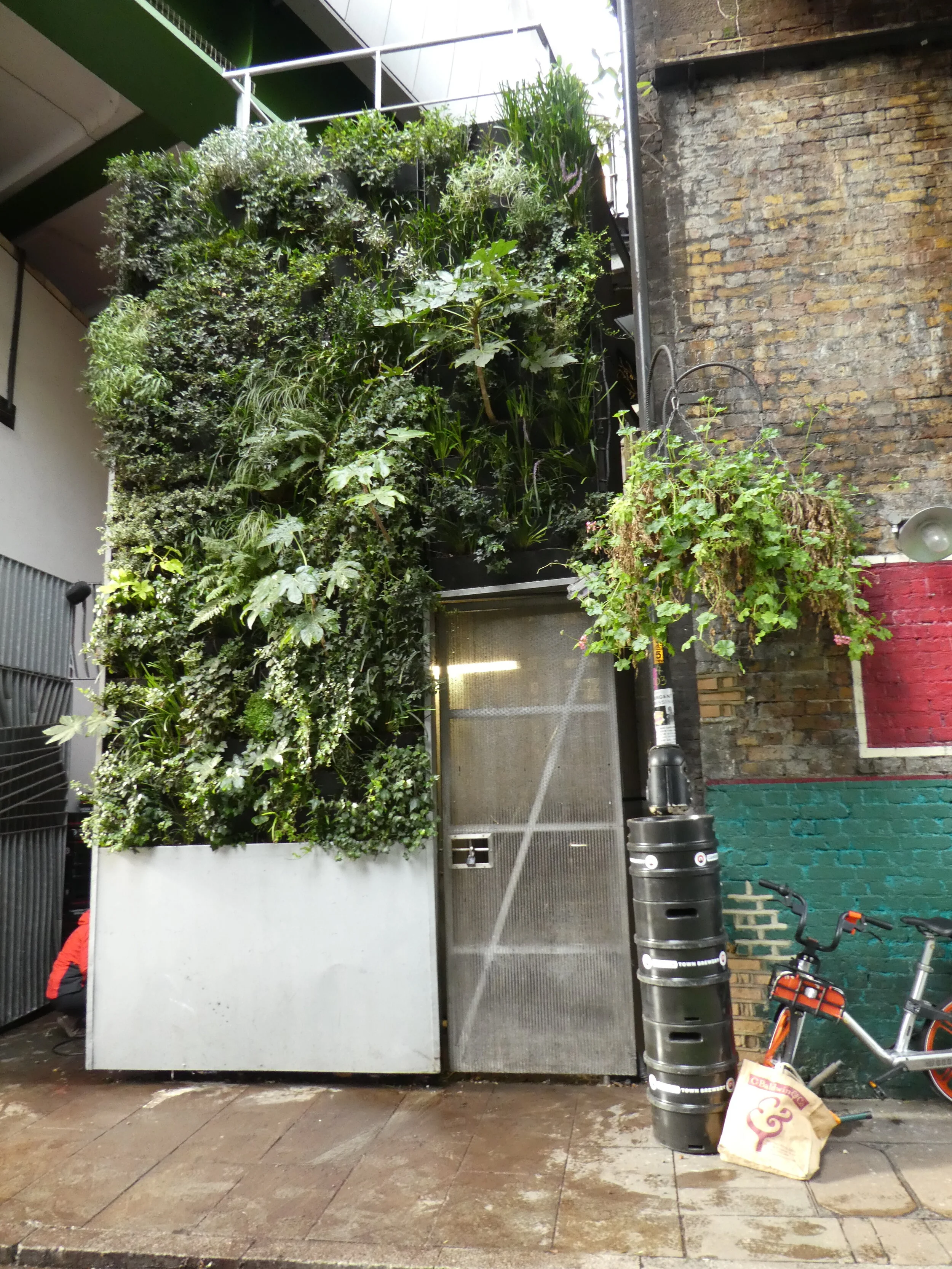 living plant wall outdoor on Meristem Design Living Walls