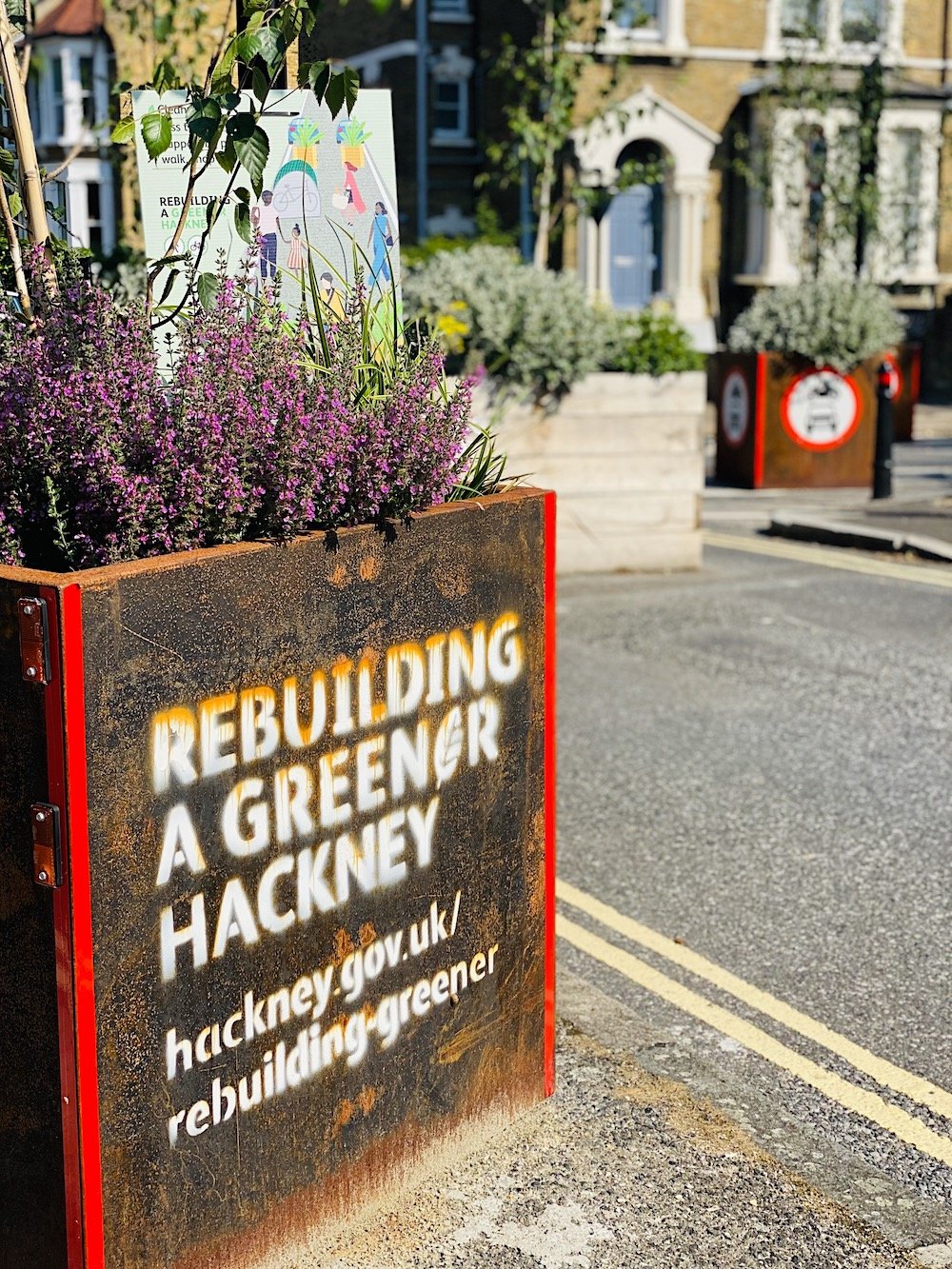  Corten Steel Planter in Hackney