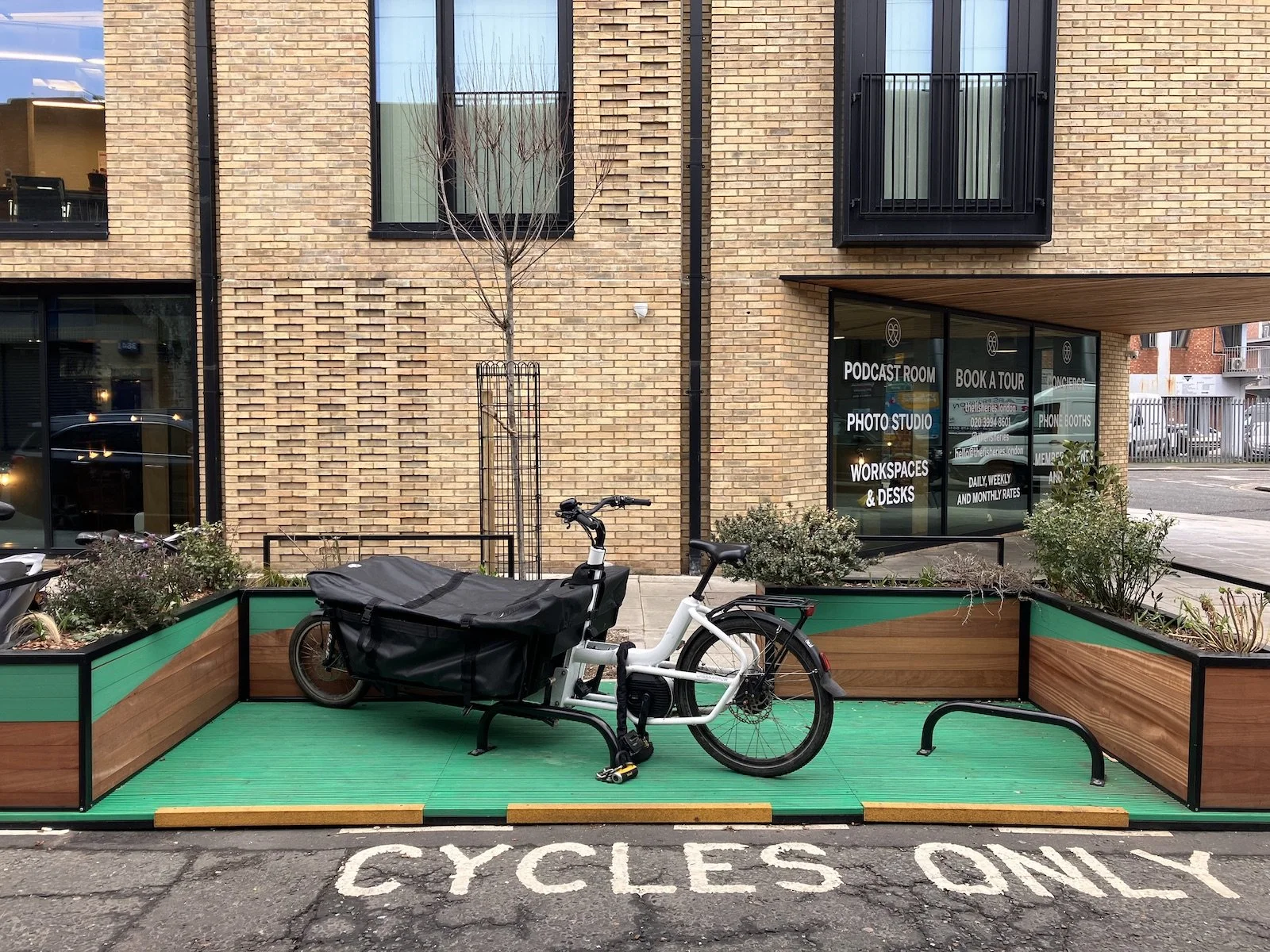 Cargo Bike Parklet Cycle Parking London Meristem Design