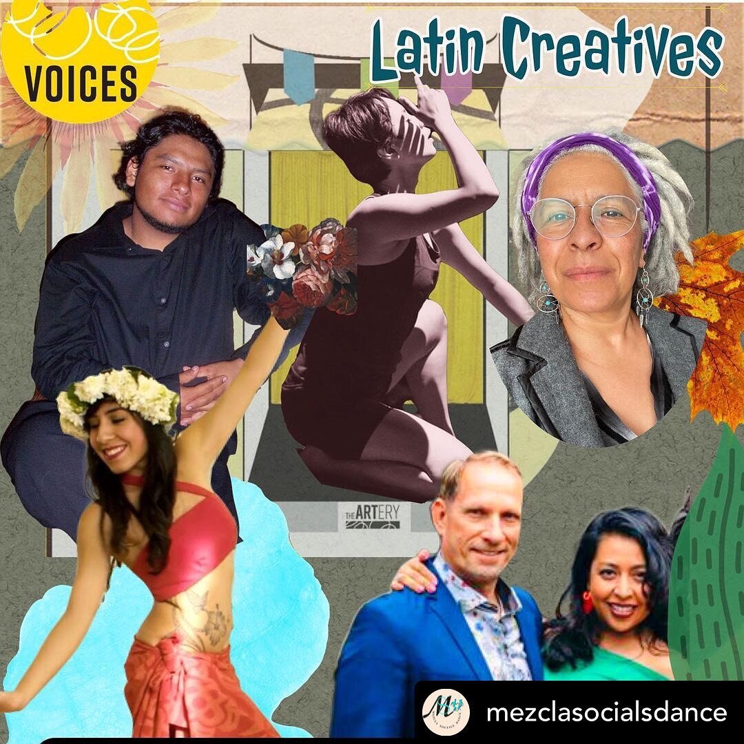 You know what is really exciting?!? The Latin VOICES takeover of the ARTery this coming Wednesday! The energy they are pouring into their artistry is palpable through the interwebs! Thanks @claudiapawl and @mezclasocialsdance for putting together som