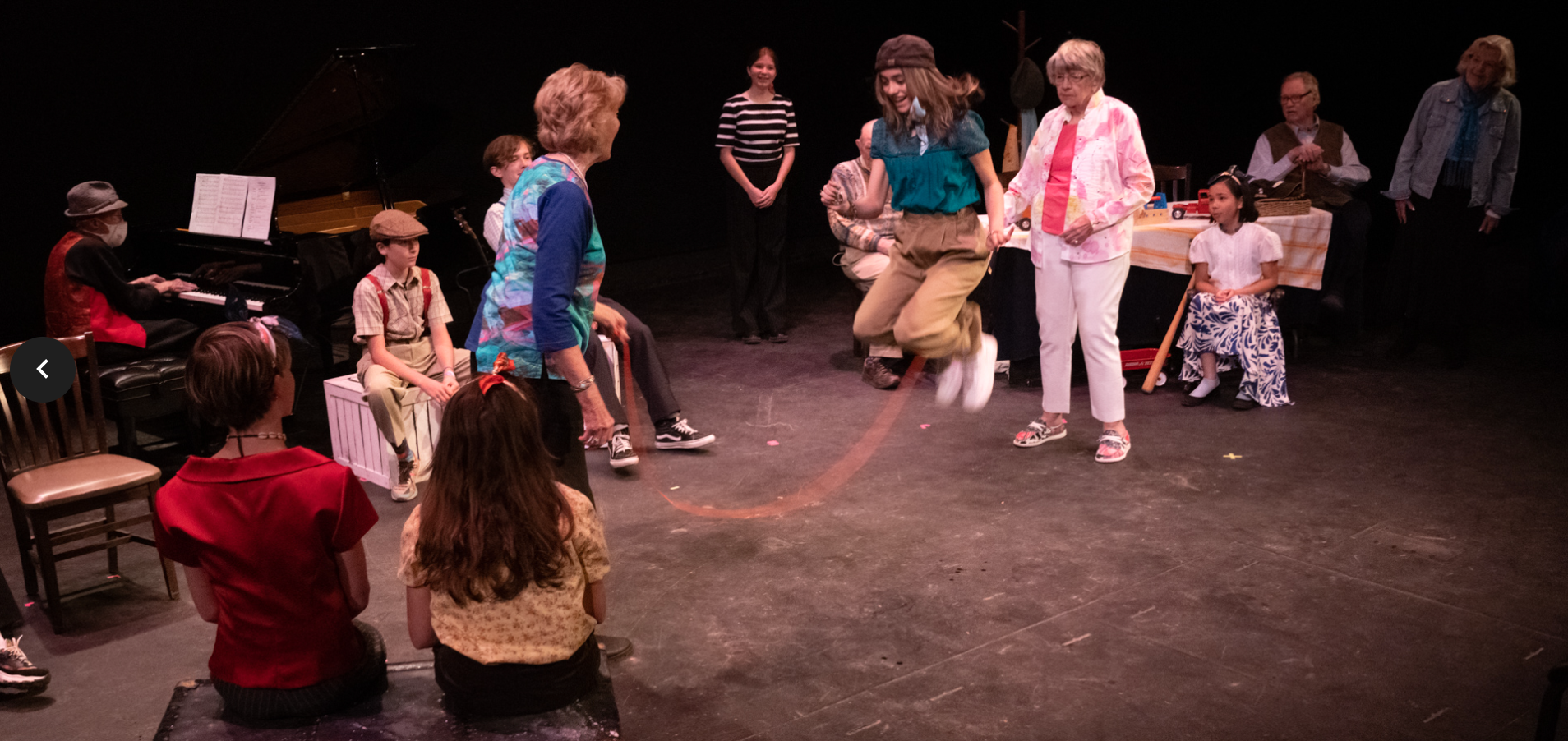 Sue Lavin &amp; Joan Lamont, Sage ensemble,  throw jumprope for Vianne Camara, Youth ensemble | Photography by Jem Moore