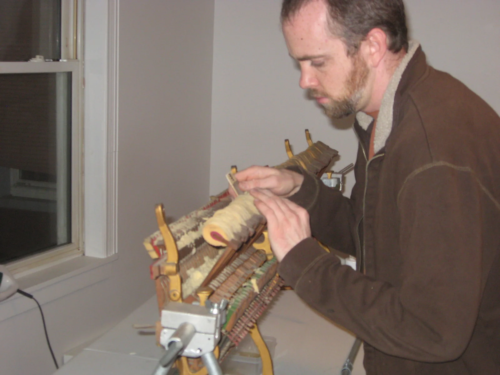 Reshaping old hammers can make them sound beautiful again!