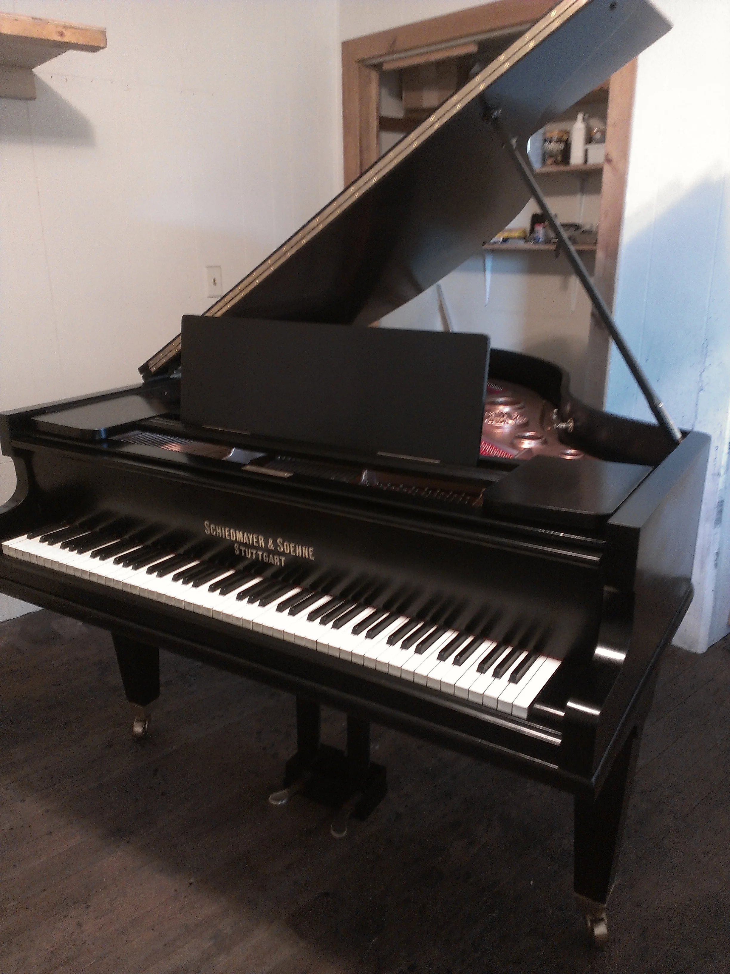 A 1920's era Sheidmier and Sohne Grand Piano completely restored and refinished by Northeast Piano