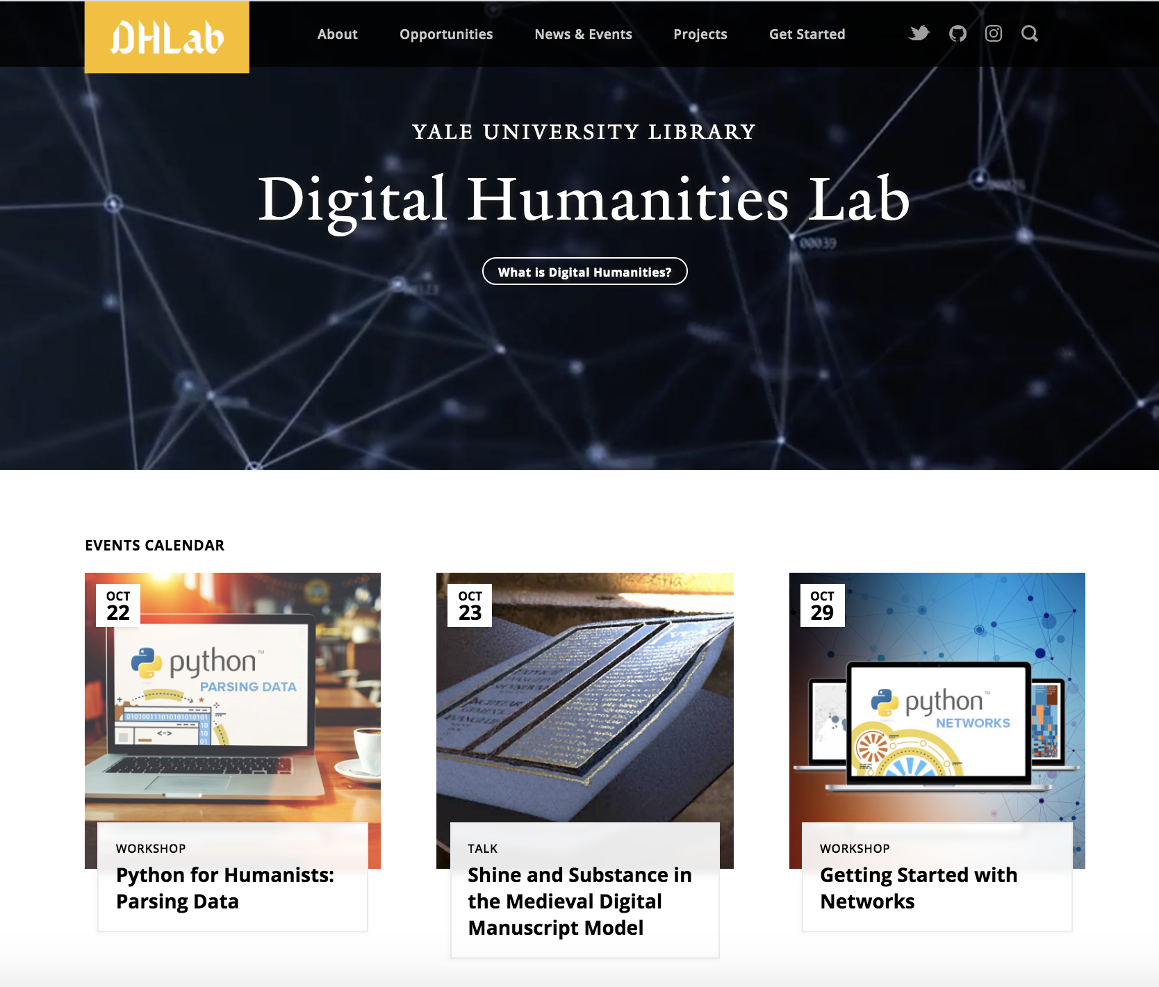 Yale DHLab Website