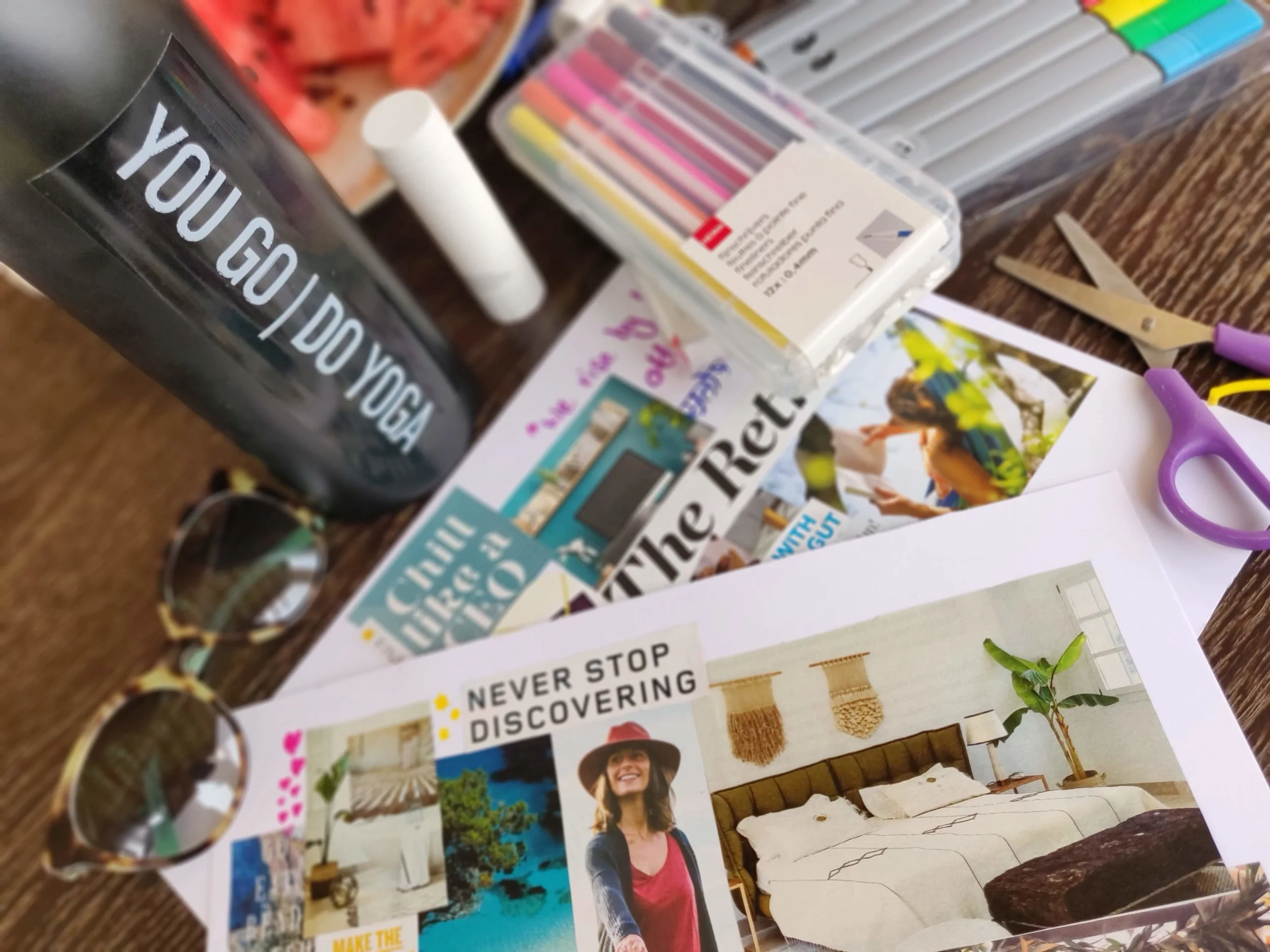 Creating vision boards can be a powerful tool for keeping your mind focussed