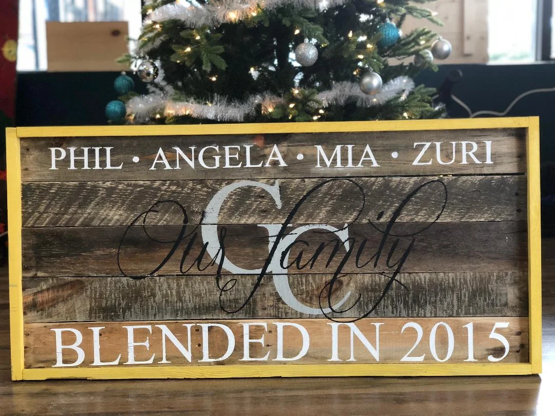 Blended Family Name Sign