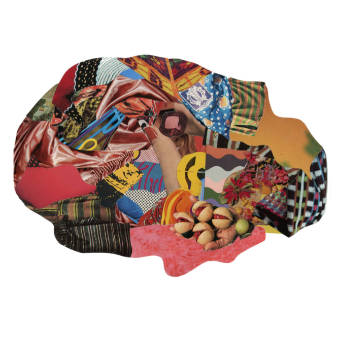 Paddling Through Clouds // Handcut Collages by Dewey Saunders