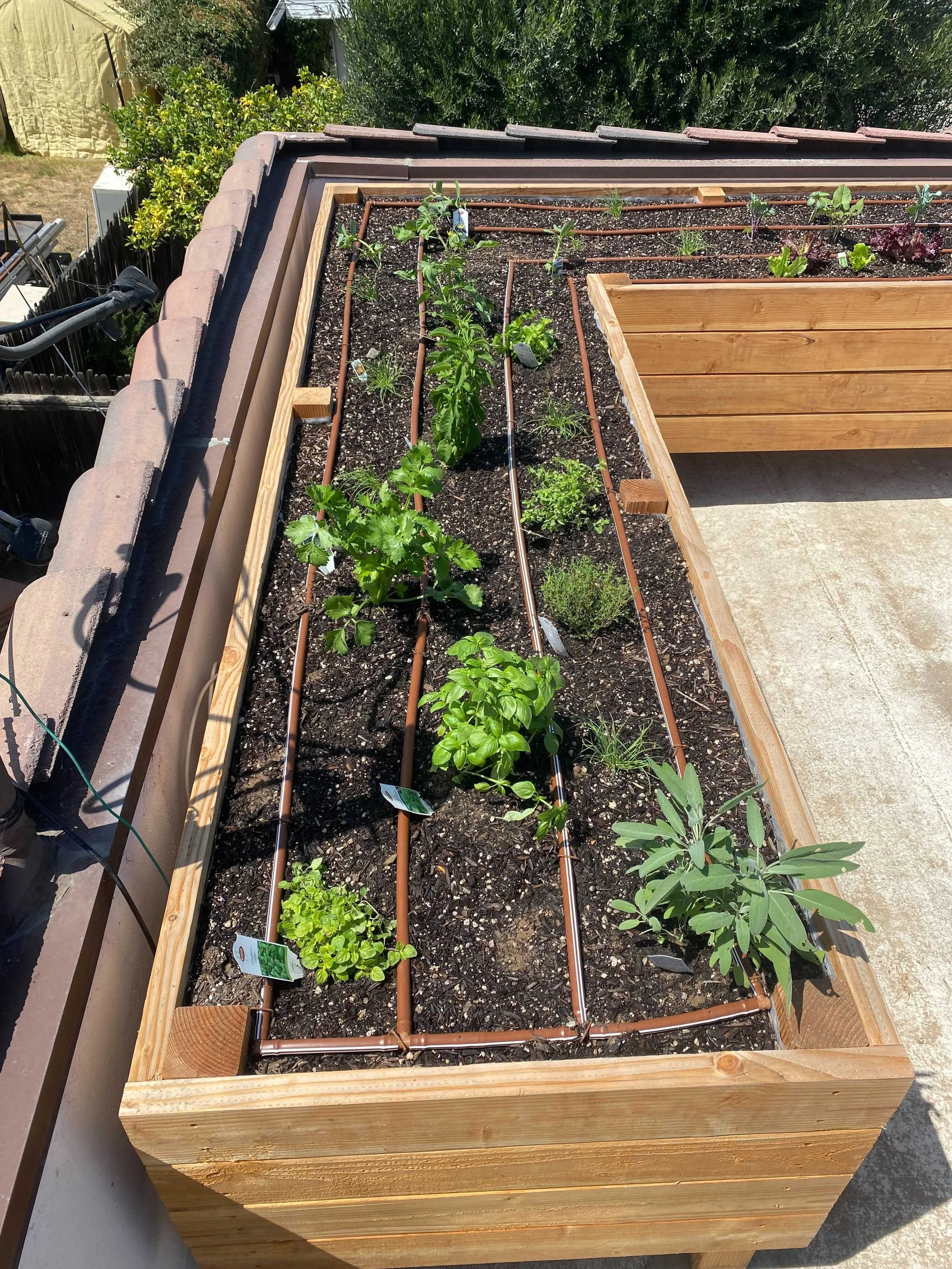Custom-construction beds make use out of this otherwise unutilized roof space!