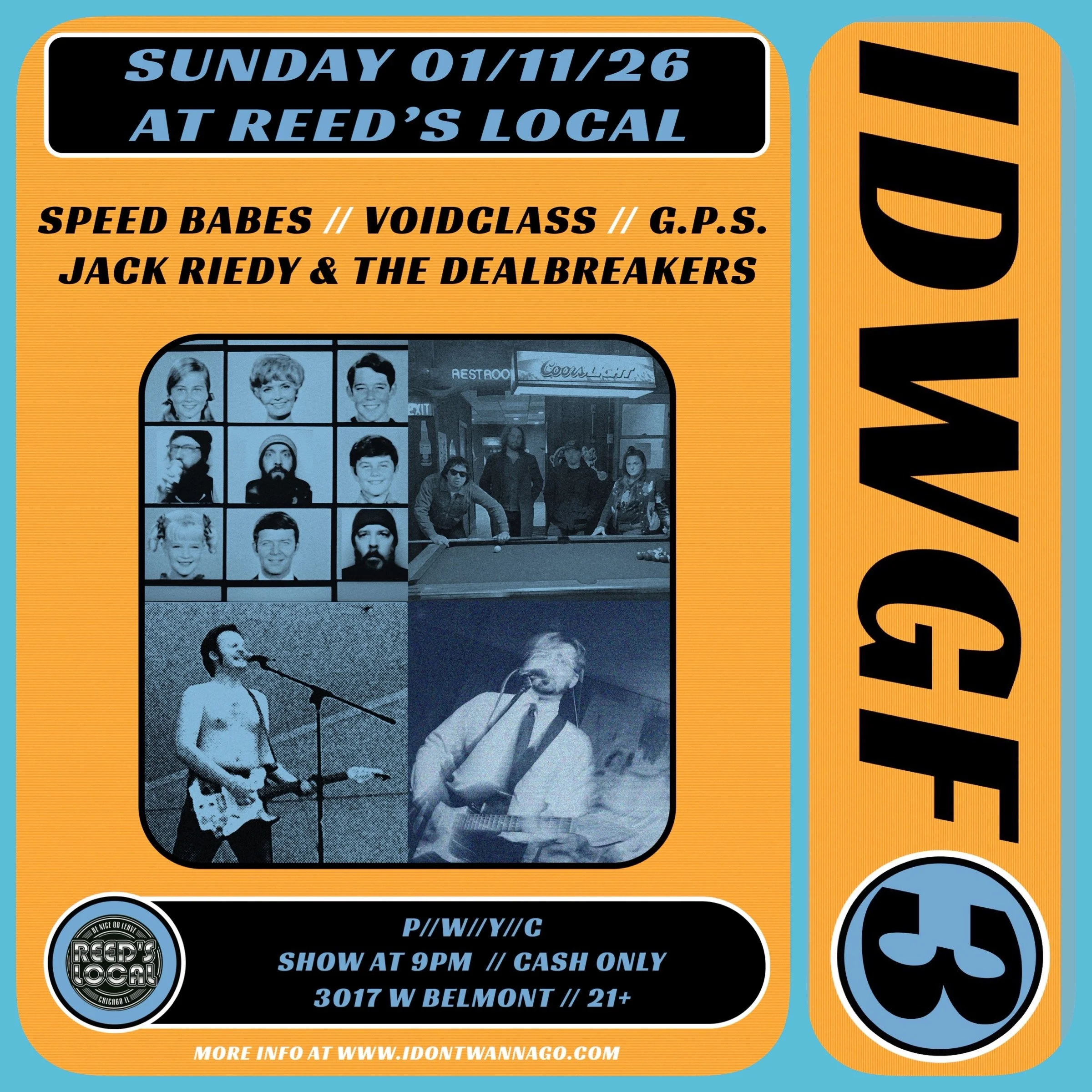 IDWGFest 3: Speed Babes, Voidclass, G.P.S., Jack Riedy and the Dealbreakers