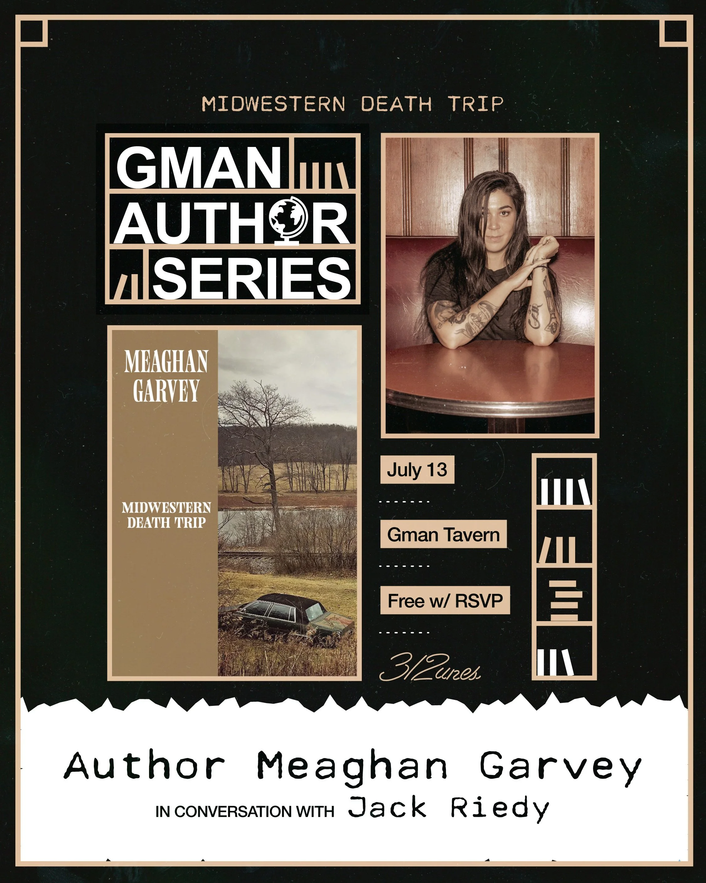 Gman Author Series: Meaghan Garvey in conversation with Jack Riedy