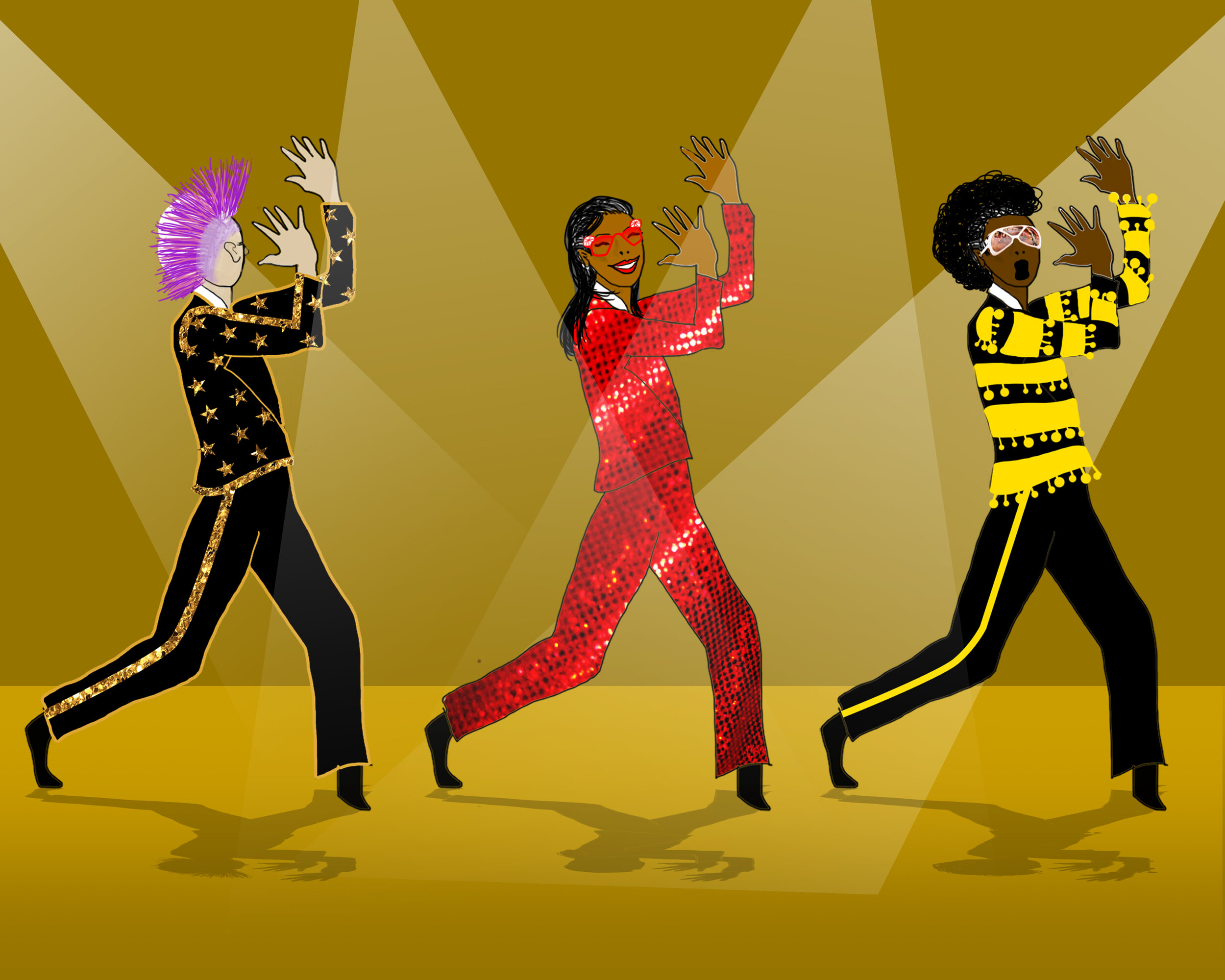 Bennie puts her name in the hat and is called up to sing. She gets up on stage and totally lets loose gyrating, belting, and dancing. The crowd goes insane.