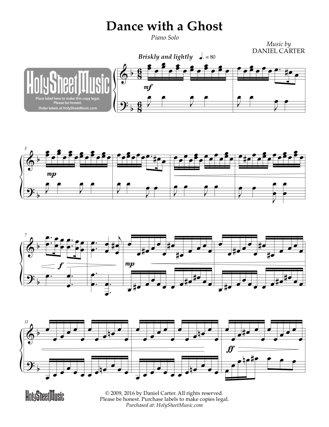 Dance with a Ghost—Advanced Piano Solo.