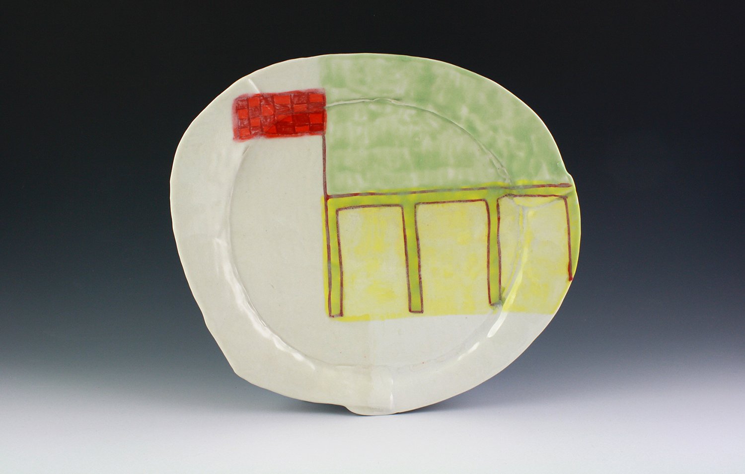 Plate (Small World Checkered Studio Blueprint)