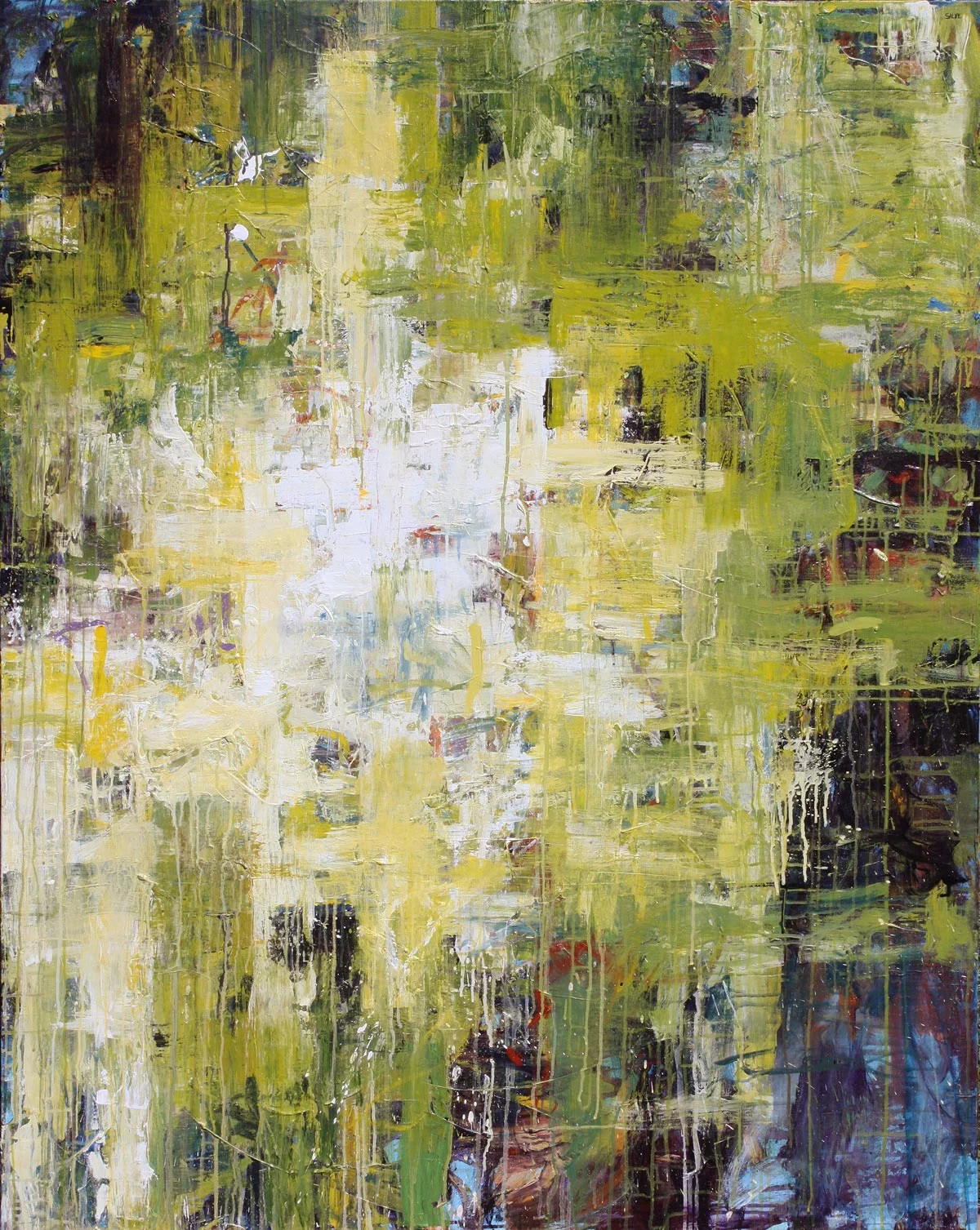 Sacred Veil, contemporary abstract painting by Karen Silve