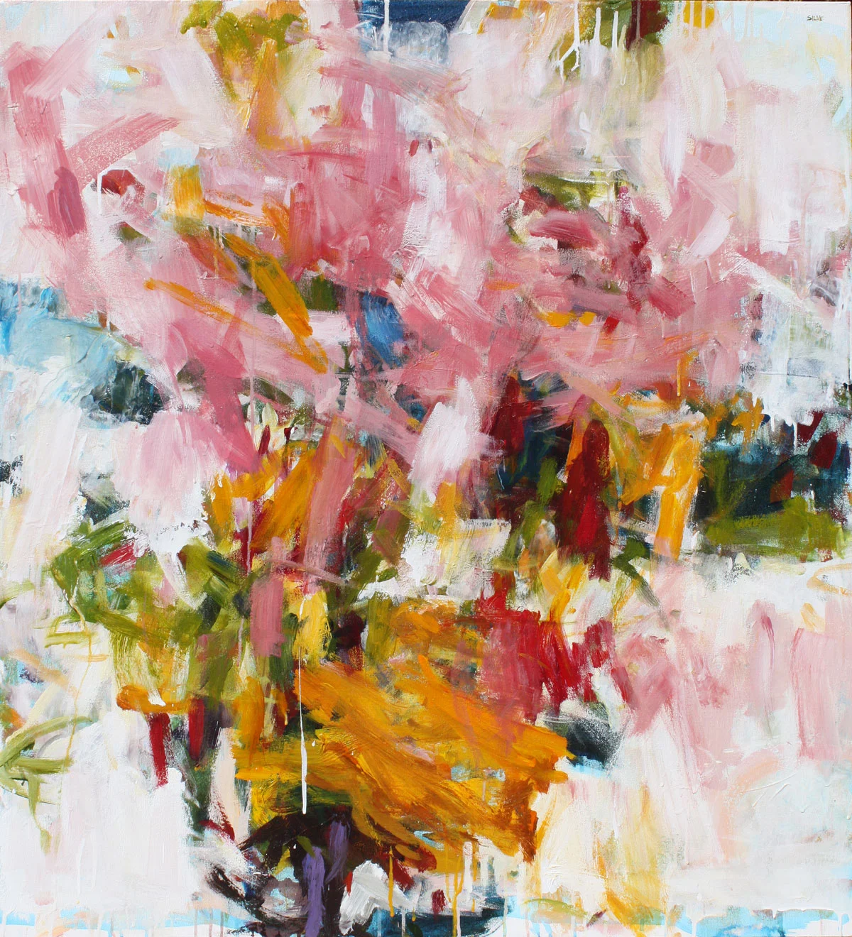 Love Affair, contemporary abstract painting by Karen Silve