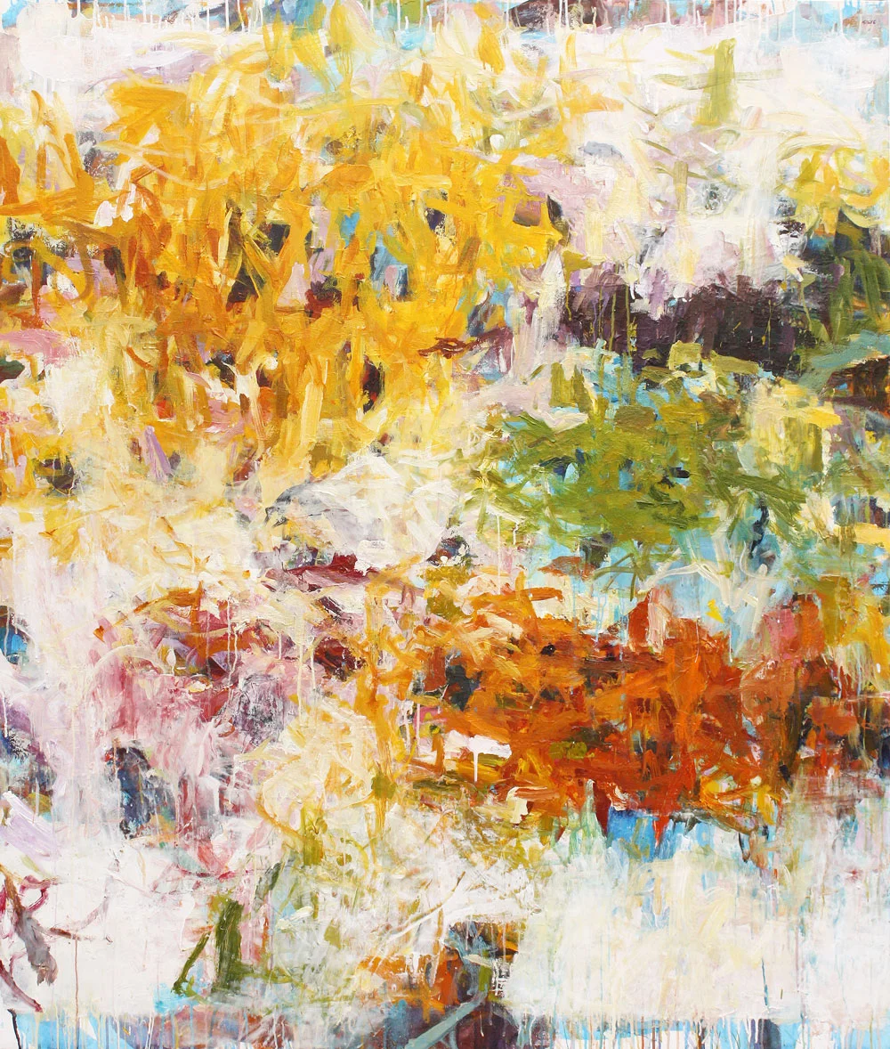 Abstract Market Painting by contemporary artist Karen Silve