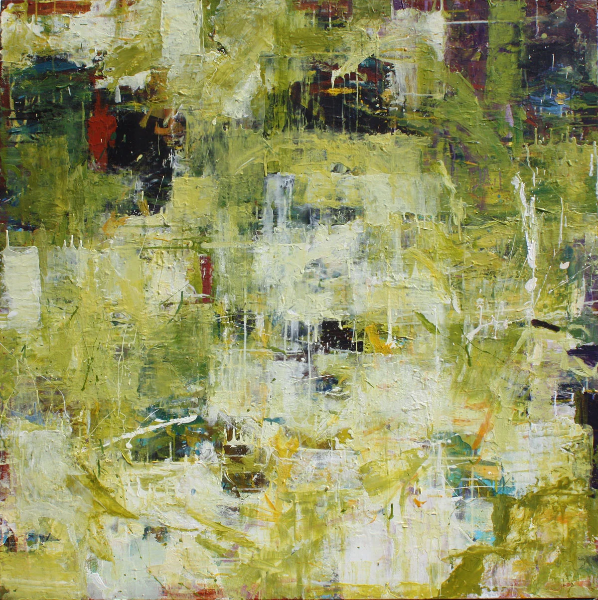 Nature's Veil 2, contemporary abstract painting by Karen Silve
