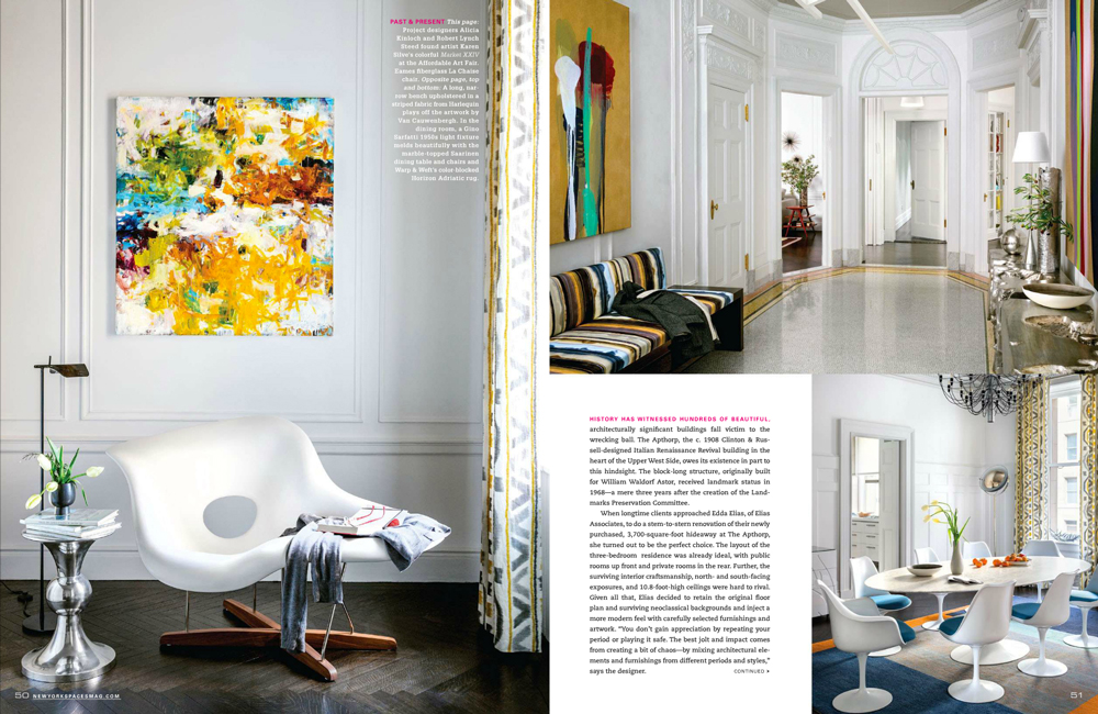 Color Confidence, NY Spaces Magazine, Silves Artwork, pages 50-51