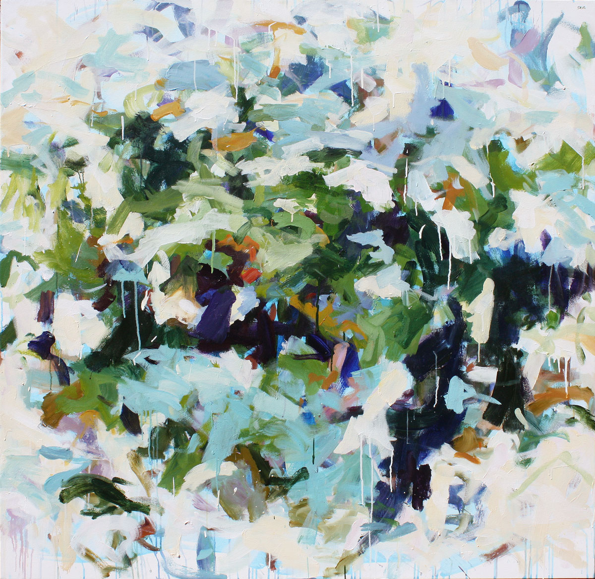 A New Day, Contemporary Abstract Painting by artist Karen Silve