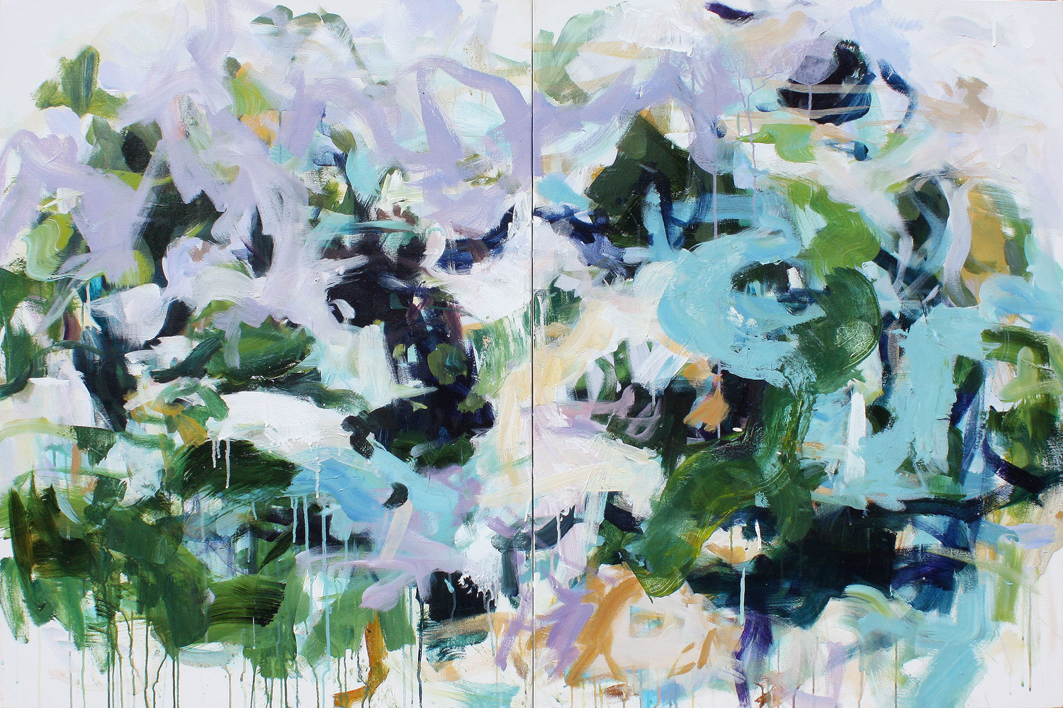 Aerial , 40 x 60 in, 102 x 152 cm, acrylic on canvas