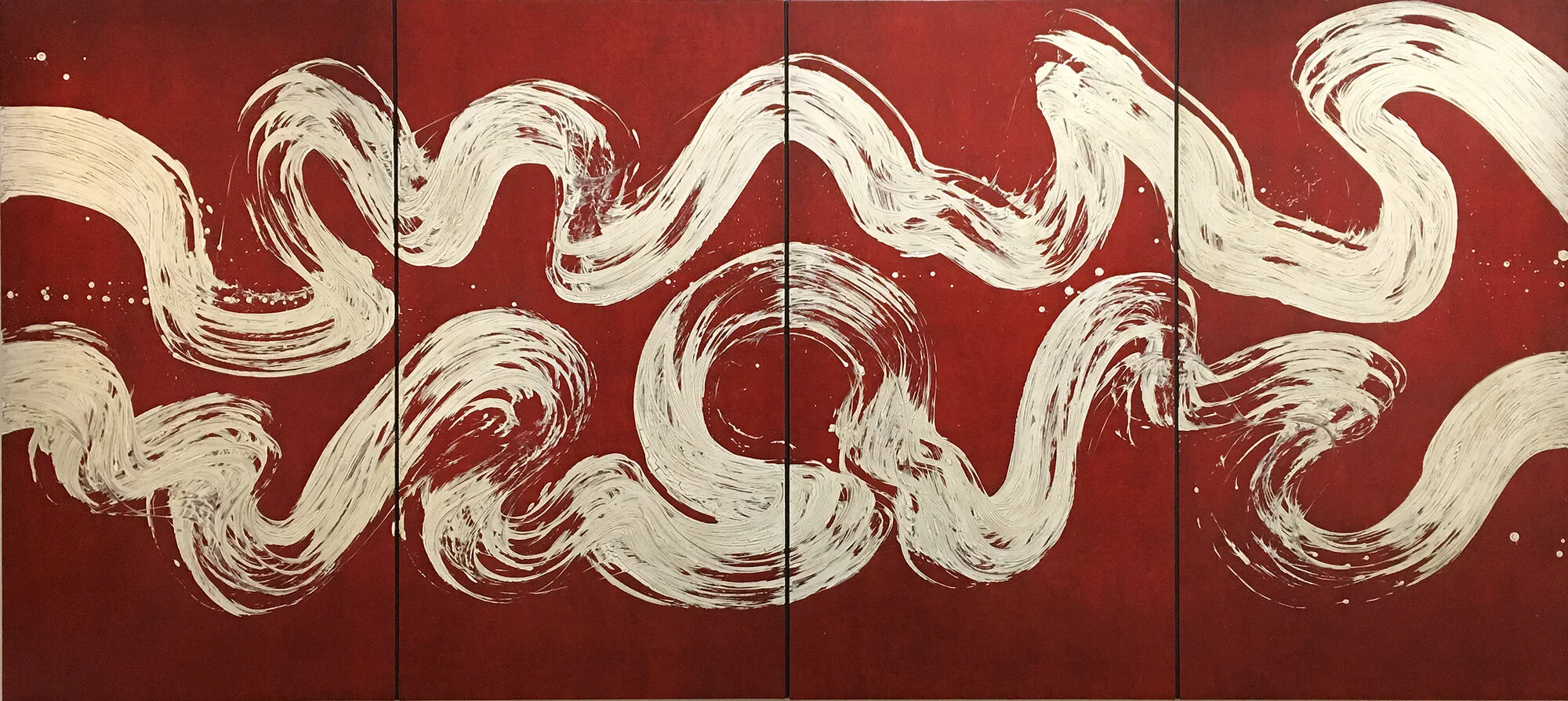 Fabienne Verdier, Margareta I. La Pensée labyrinthique , after the Portrait de Margareta by Jan Van Eyck (1439), 2011, 180 x 403 cm.