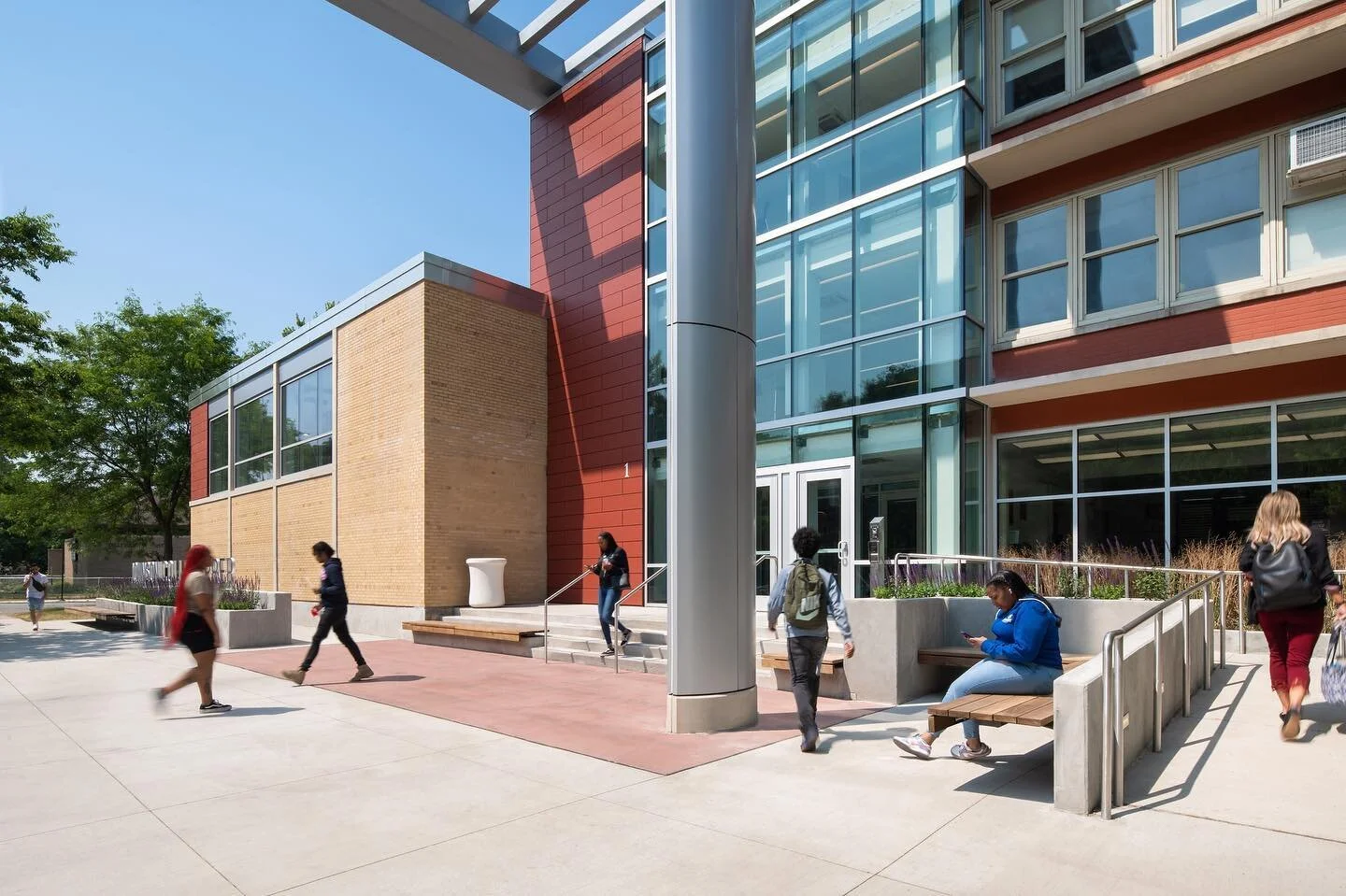 We&rsquo;re excited to share a very special project: Johnson College Prep in Englewood. OKW worked on several projects for the Noble Charter Schools network, but this has been the largest. JCP now has a new entry and plaza, which includes new signage