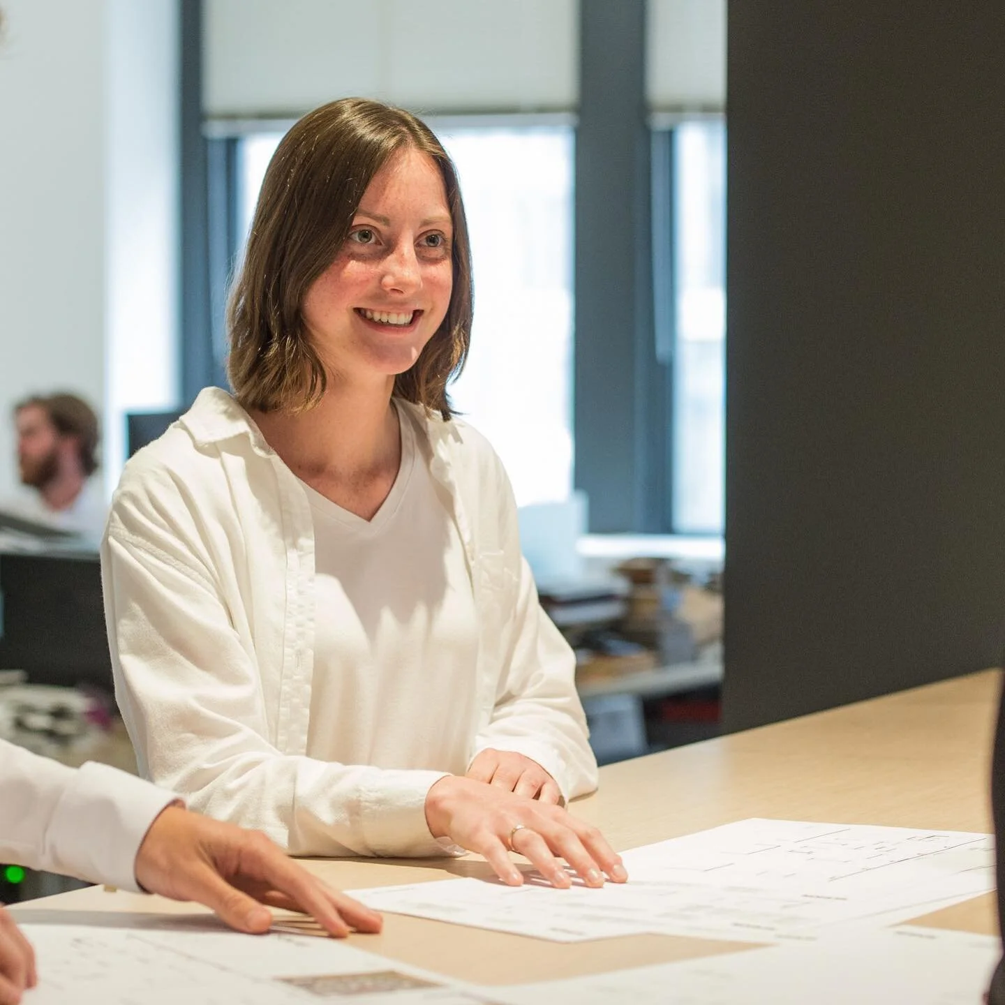 A native Columbusite, Sydney&rsquo;s journey through the Midwest took her to DAAP for her degree and now to OKW. On a mission to create her own answers through the built environment, she will use her experience to bring our projects to life and join 