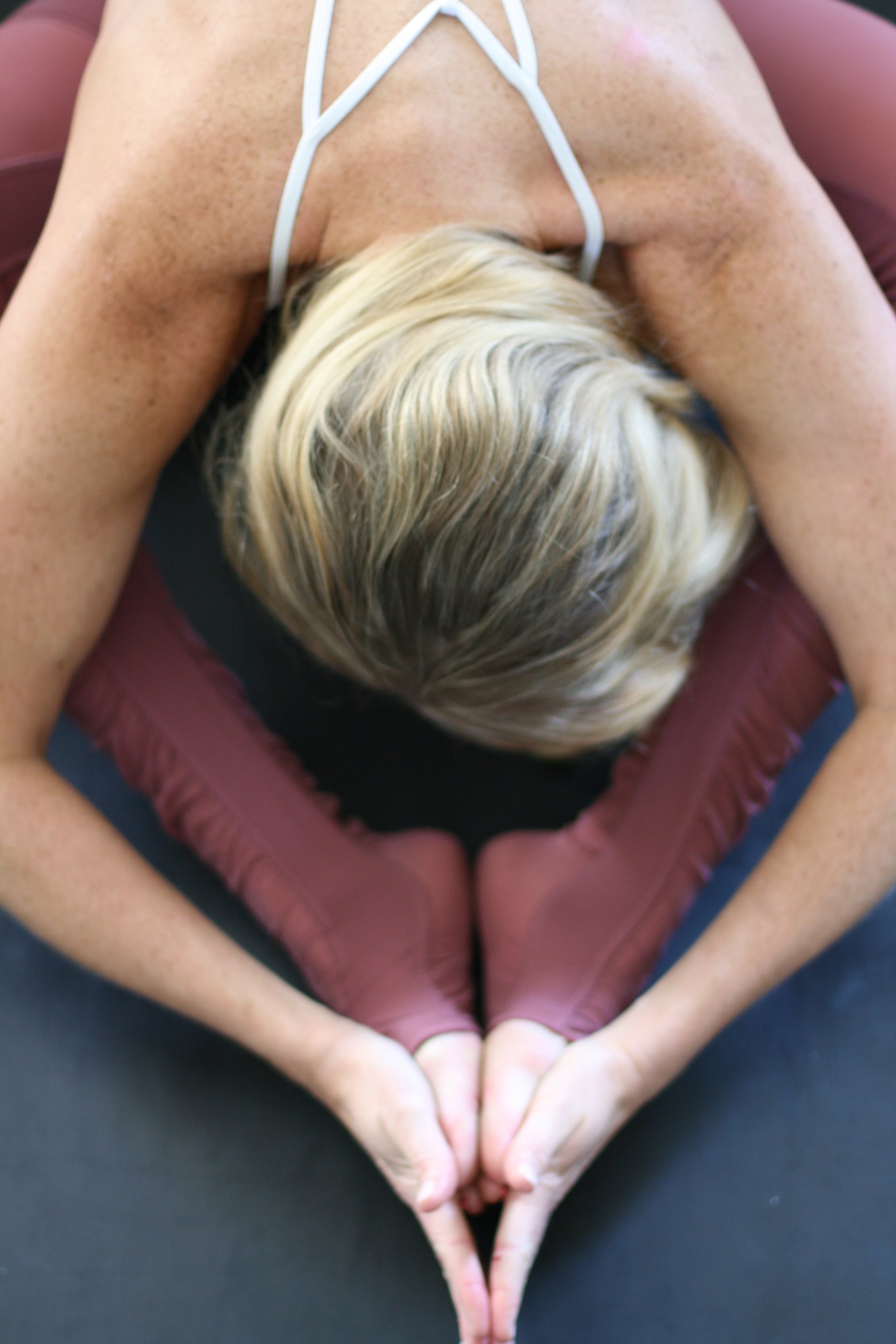 Wearing Alo Yoga