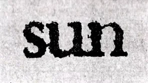 "SUN / SON" by Zane Timpson (visuals) & Bill Moran (words)