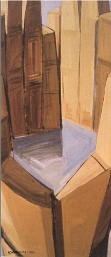   Hand o' Lakes  &nbsp; &nbsp;Acrylic on Canvas &nbsp;30"x65" 