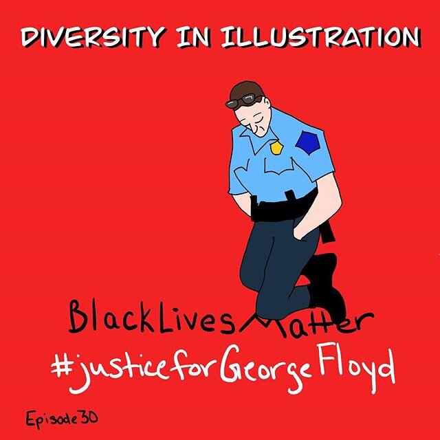 White people. We&rsquo;d to step up and change. How white illustrators can help effect change. #justiceforgeorgefloyd #blacklivesmatter #illustrationanddiversity #racisminamerica #minneapolispolice