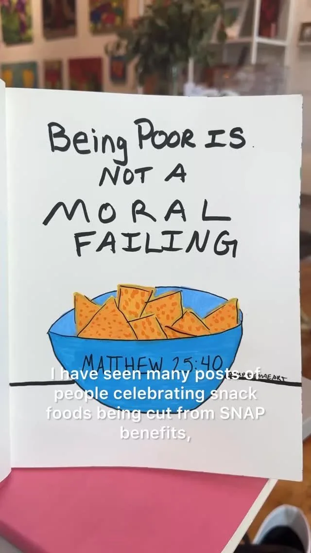 I’m very tired of a culture here in American that seems to think being poor is a moral failing. The same people promoting it, are the same ones that have “I love Jesus” and “Christian” in their profiles. I’m just w