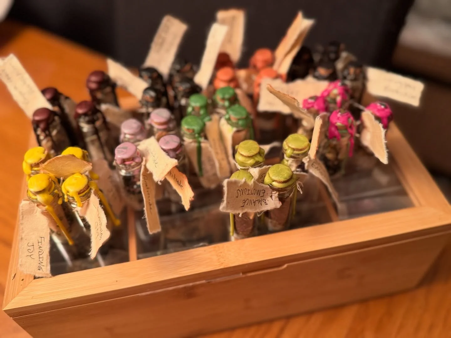 Sometimes for me, being an artist means creating manifestation jars&hellip;in the deep of winter the veil between the worlds thins and offers us opportunities. As the nights grow longer we can embrace that time for transformation and and reflection. 