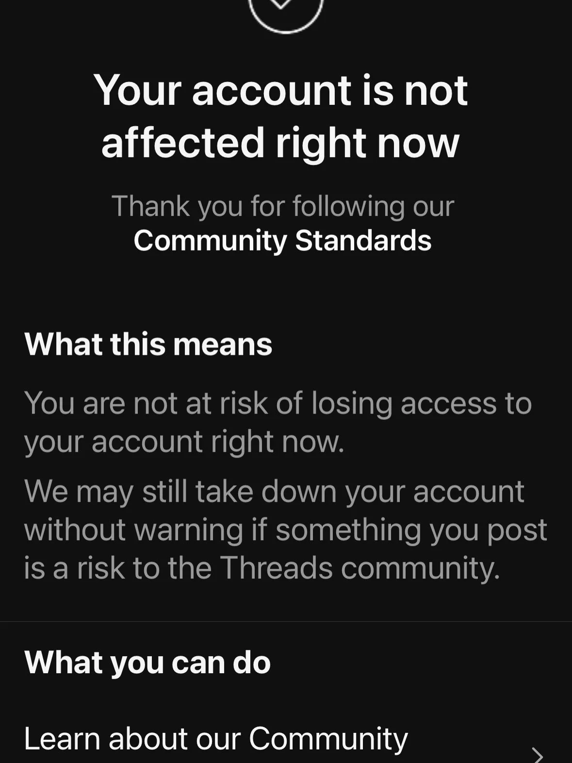 Yet supposedly i have full access to Threads. Sigh