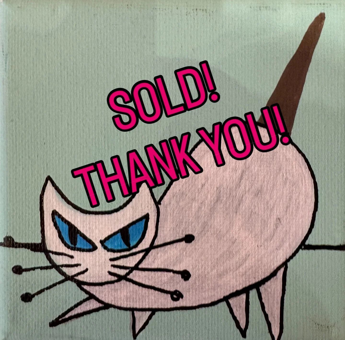 This little sassy girl found a home! Thank you so much! #minneapolis #catartshow
