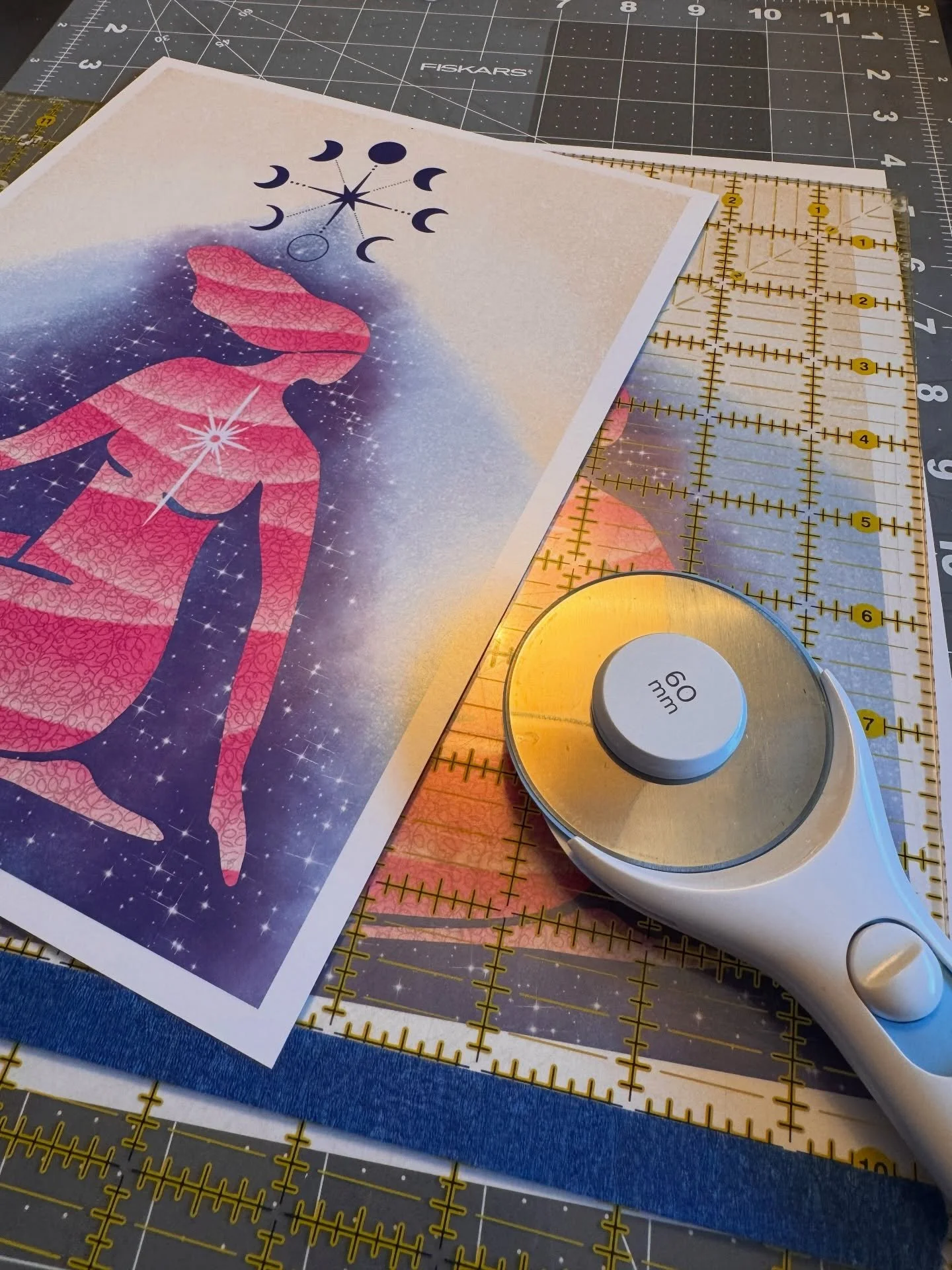 People always ask artists if we paint or create all the time. I wish I could say that that&rsquo;s what we are doing all the time, but it&rsquo;s not. For example, today I&rsquo;ve been spending my time cutting down my Art size for prints that I&rsqu